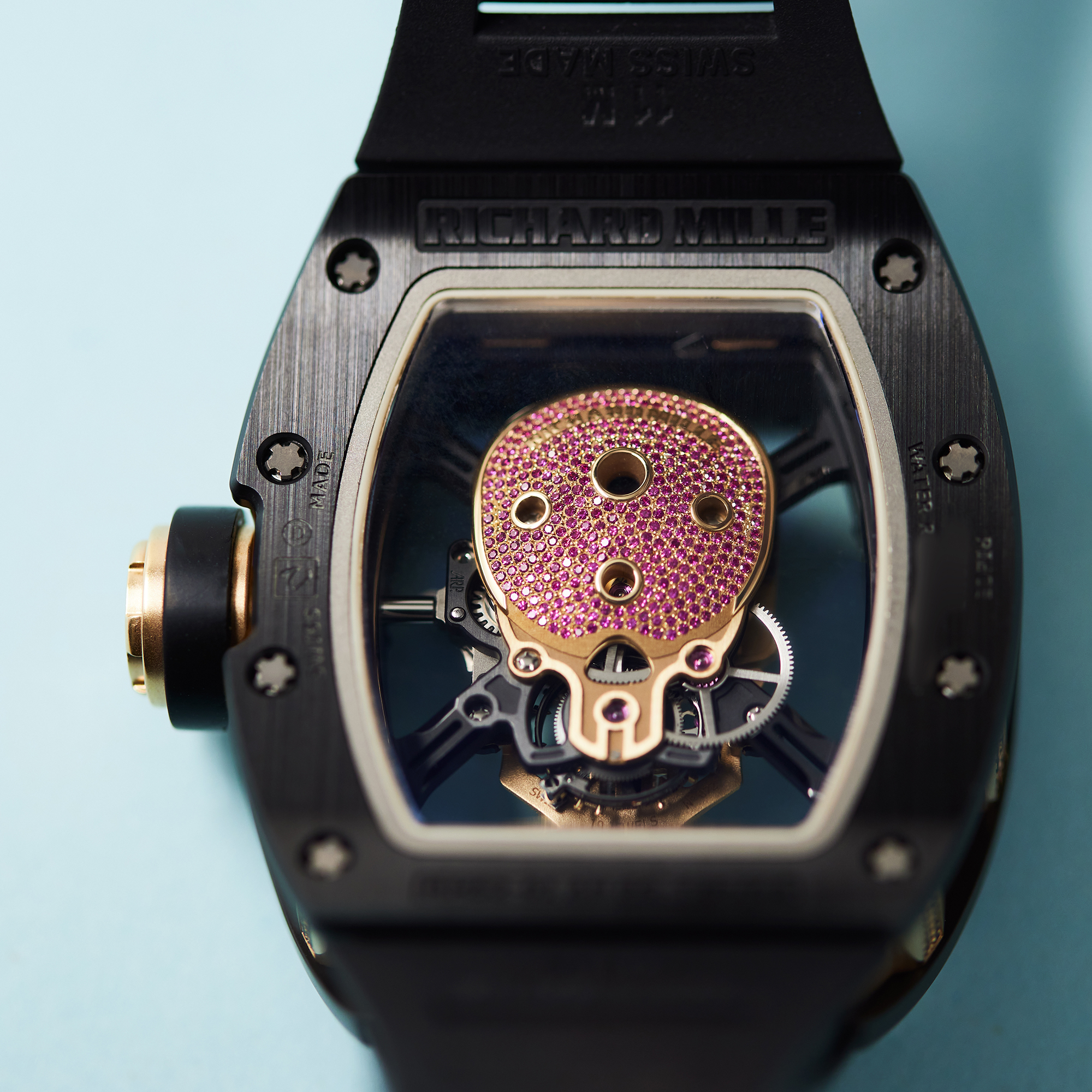 RM52-01 Black Ceramic Ruby Skull Product Image 9