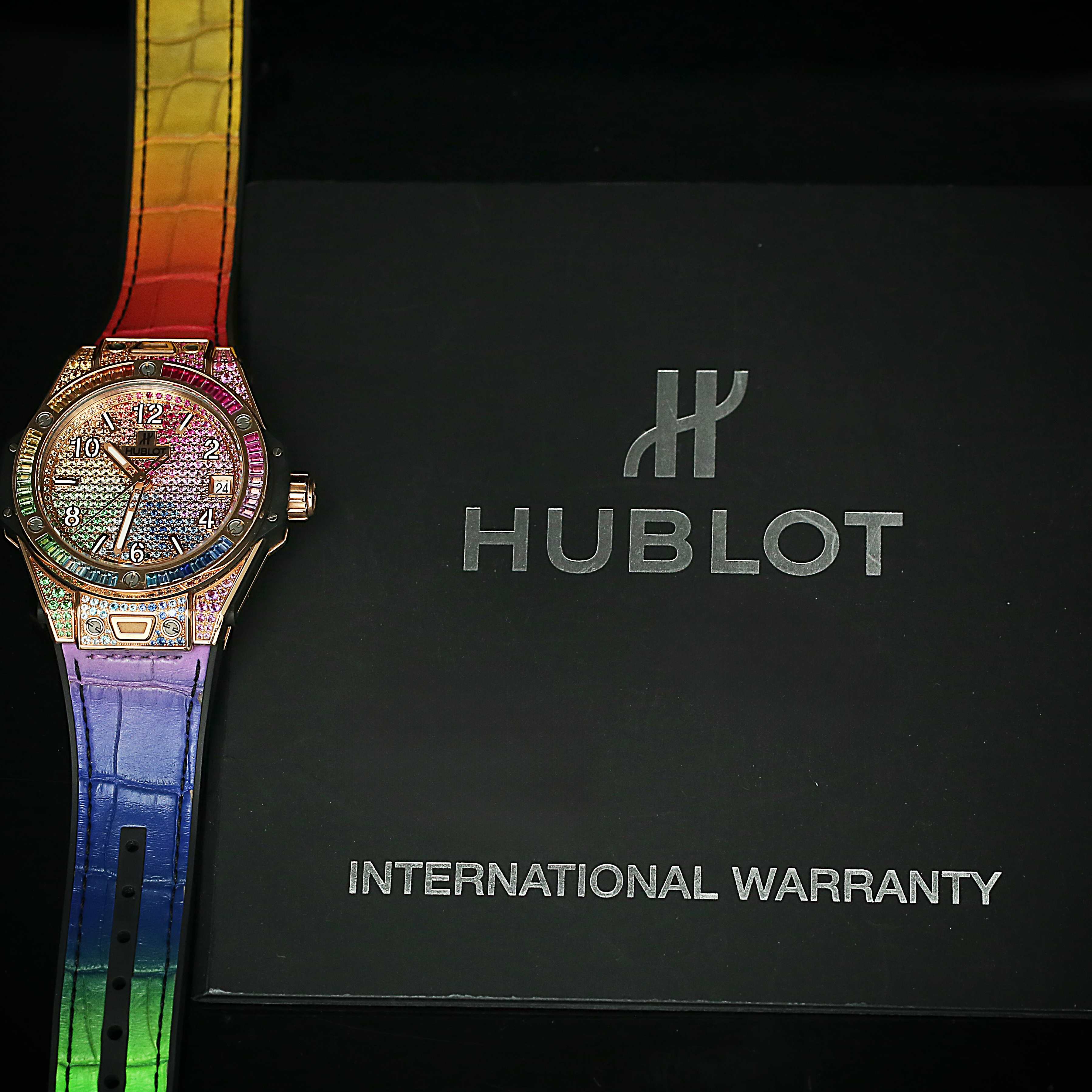 Big Bang One Click King Gold Rainbow Pave Dial 39mm Product Image 7