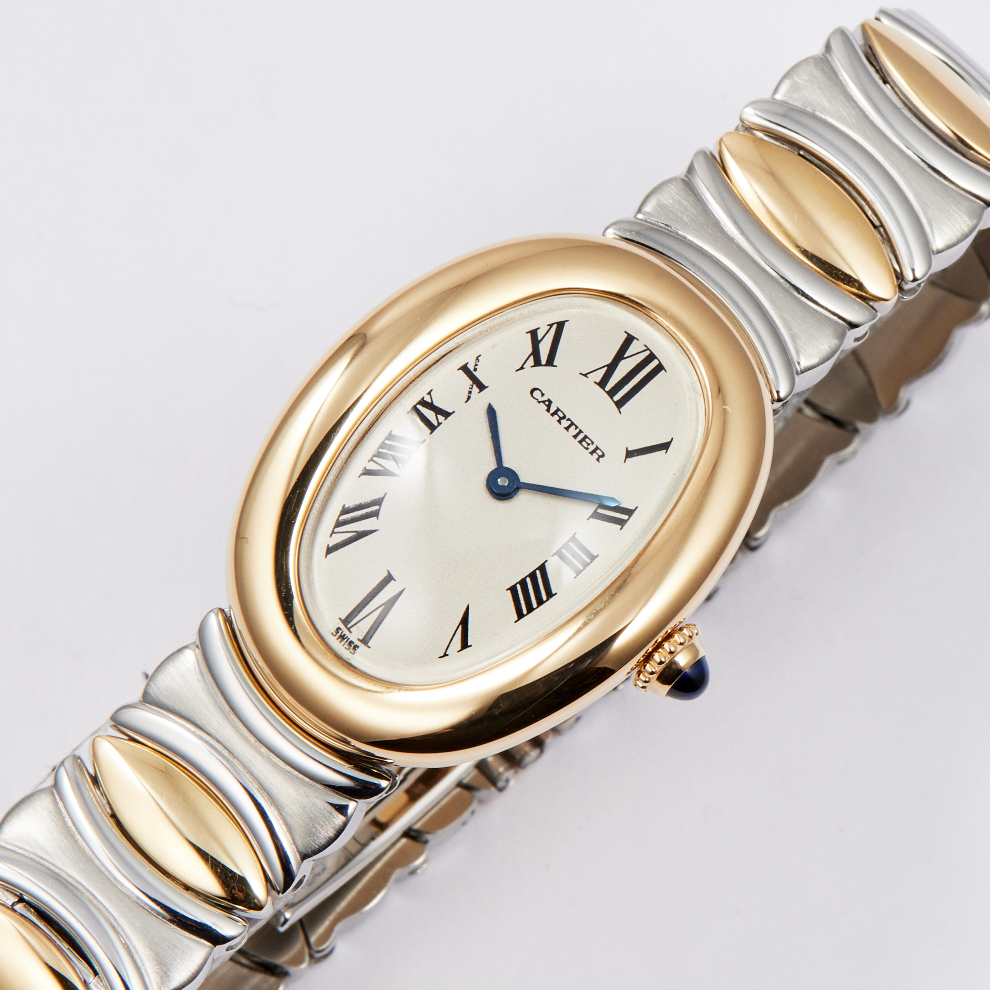 Baignoire de Cartier Yellow Gold & Steel White Dial 22mm Product Image 1