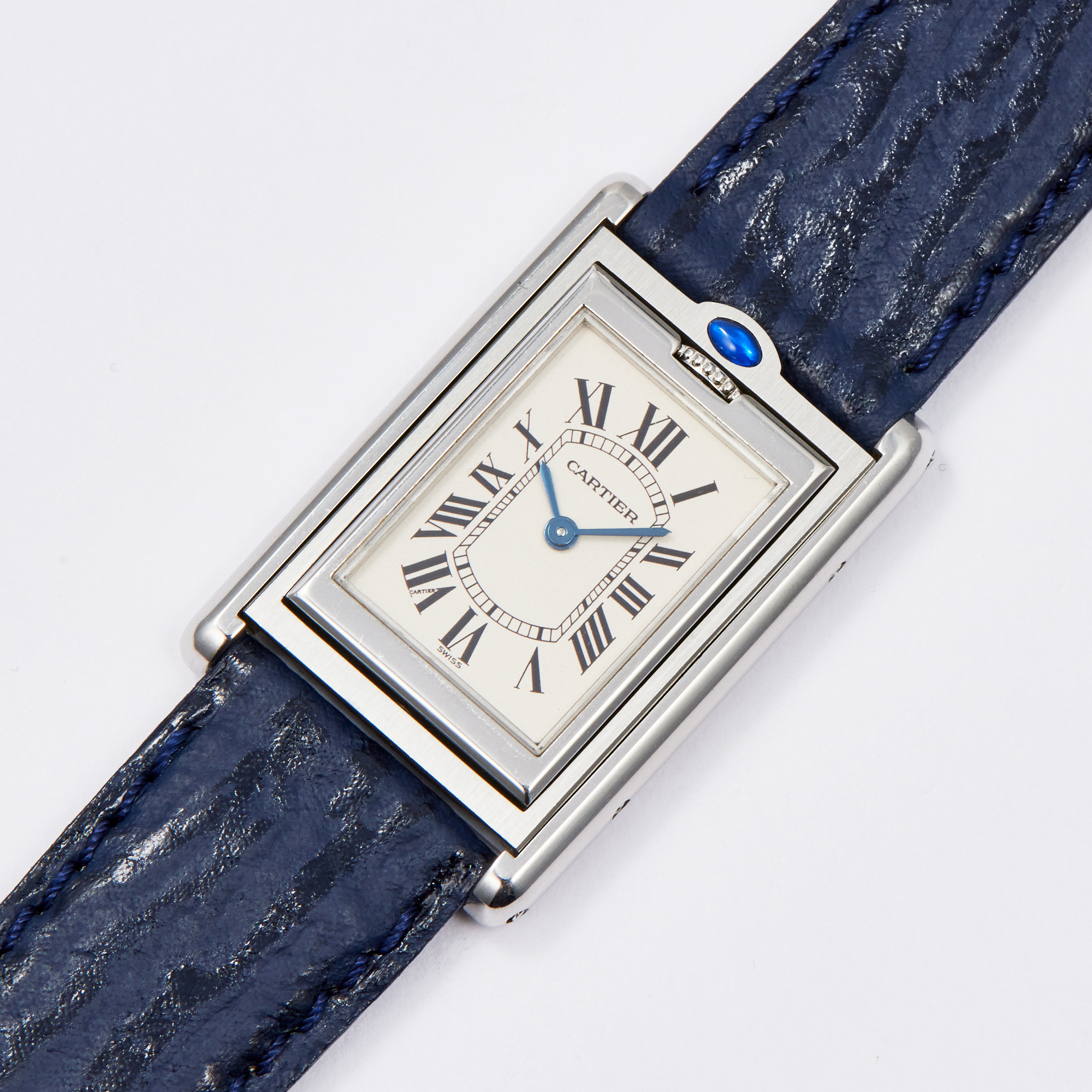 Vintage Tank Basculante Steel White Dial 24mm Product Image 1
