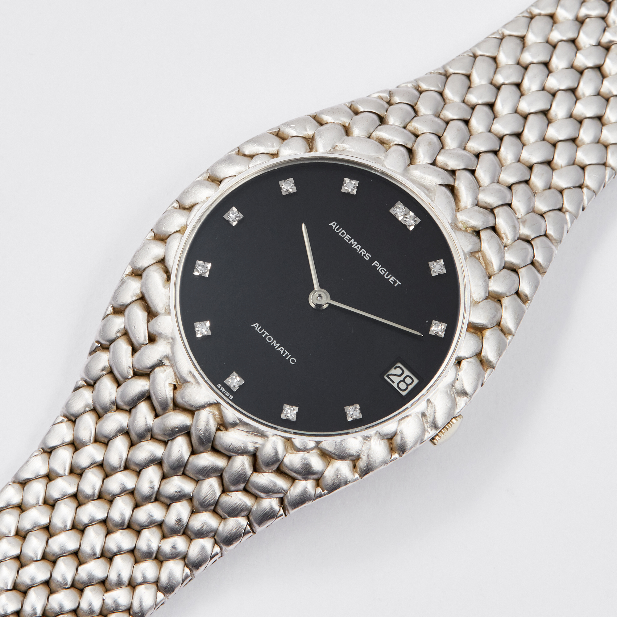 Vintage Cobra White Gold Black Dial 34mm Product Image 1