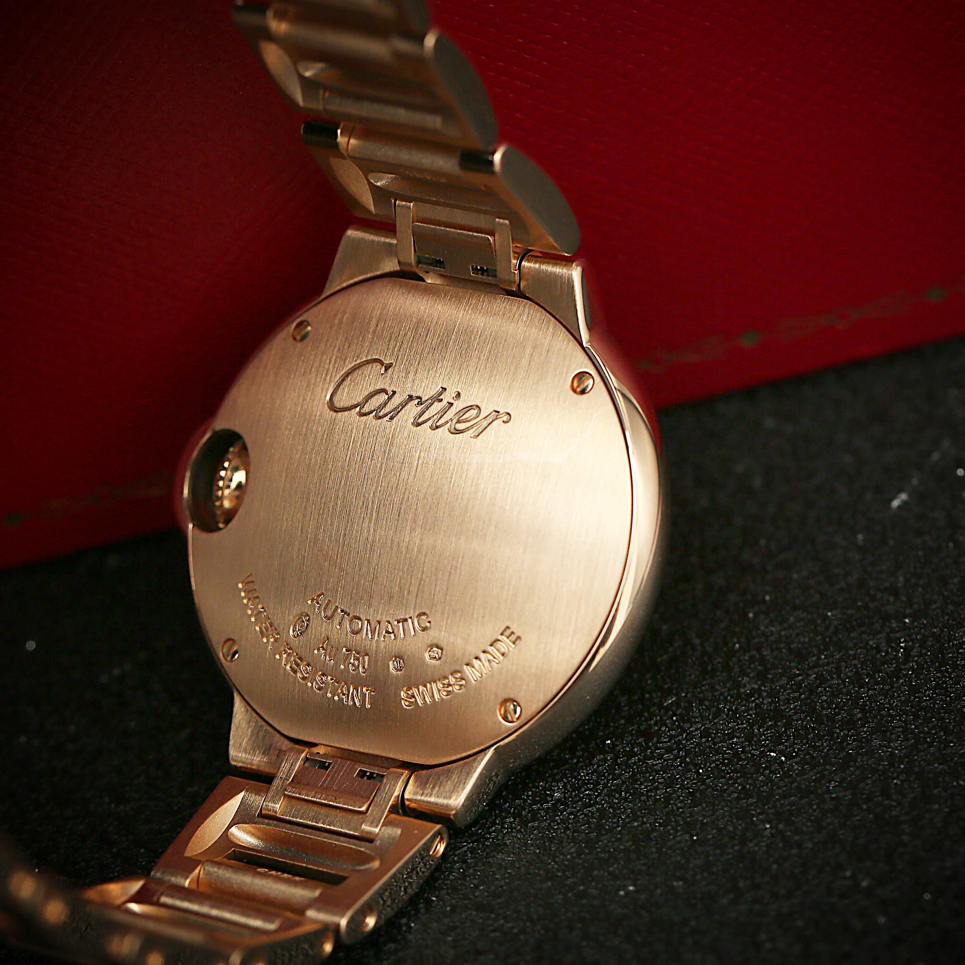 Ballon Bleu de Cartier Rose Gold Diamond Silver Dial 33mm Product Image 5