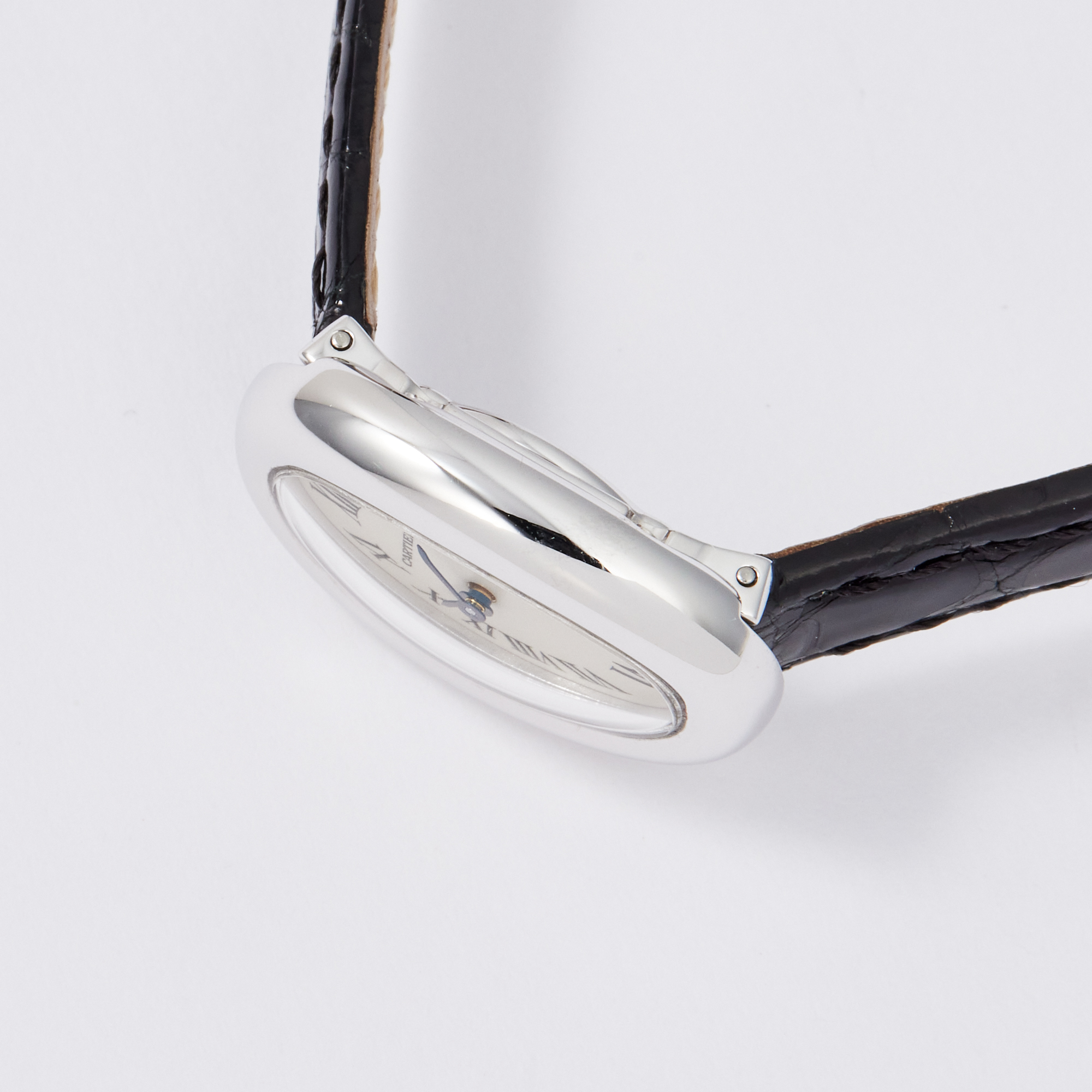 Vintage Baignoire de Cartier White Gold Silver Dial 17mm Product Image 2