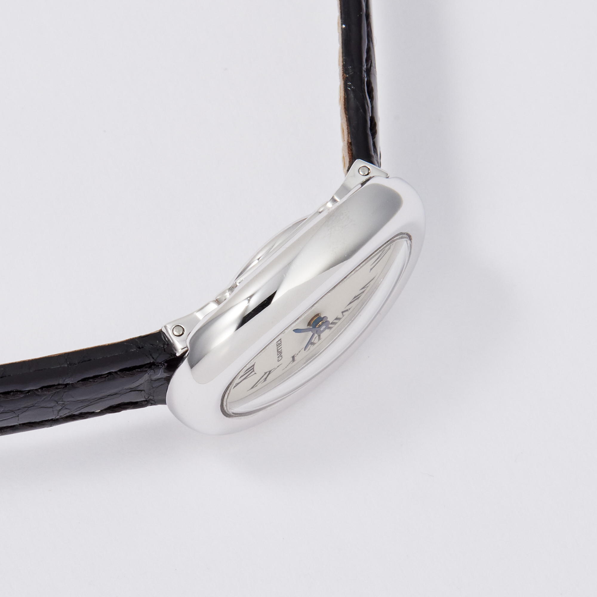 Vintage Baignoire de Cartier White Gold Silver Dial 17mm Product Image 3