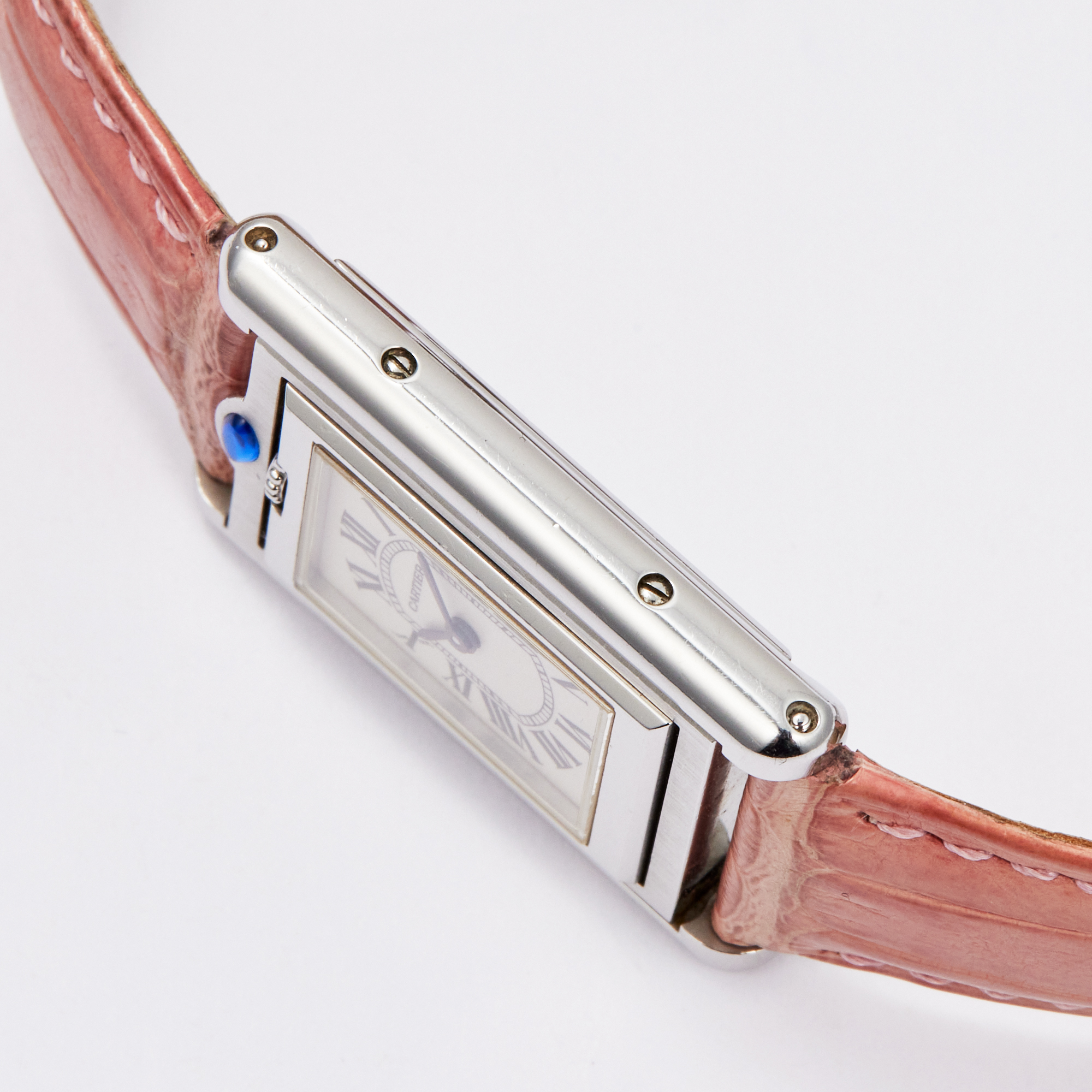 Vintage Tank Basculante Steel White Dial 21mm Product Image 2