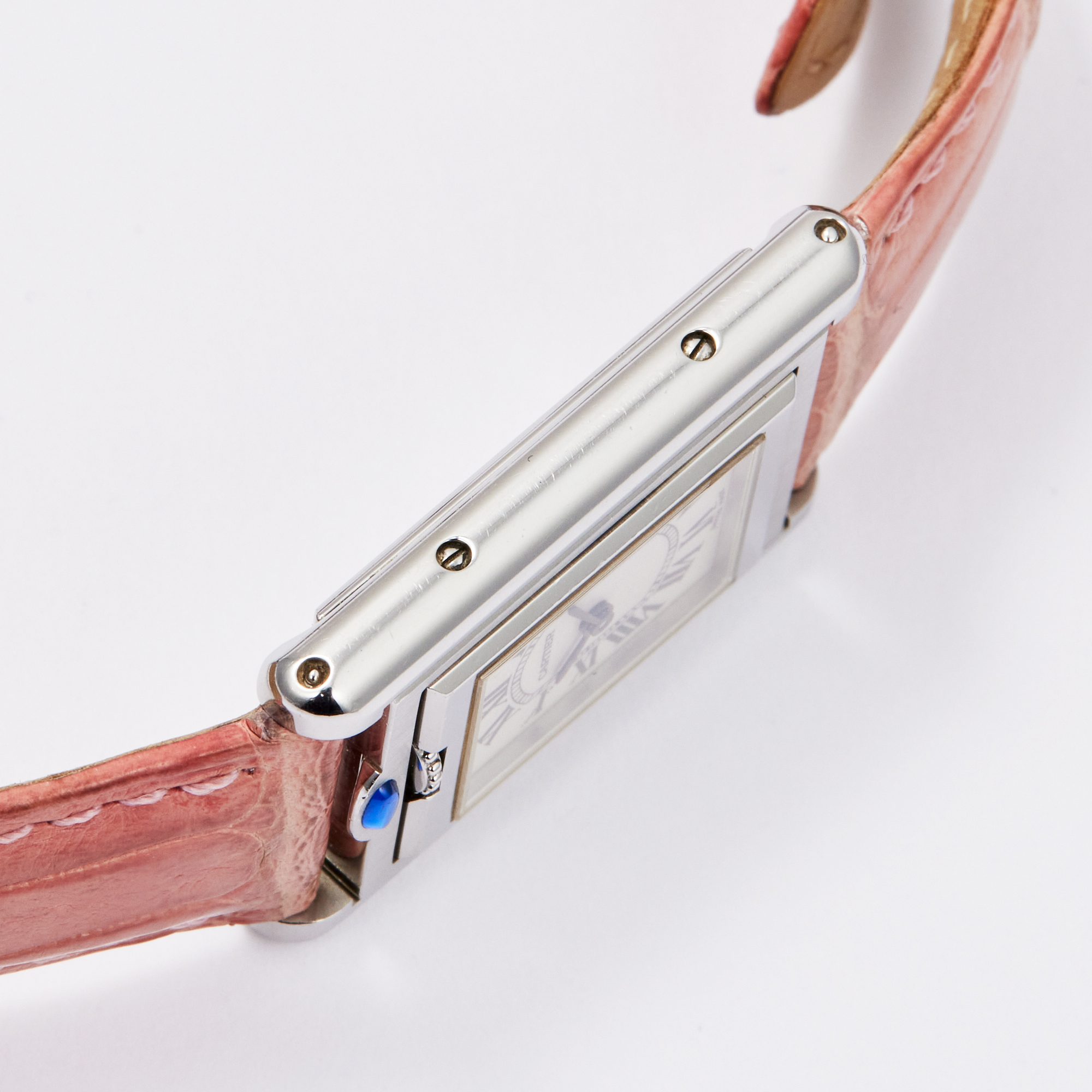 Vintage Tank Basculante Steel White Dial 21mm Product Image 3