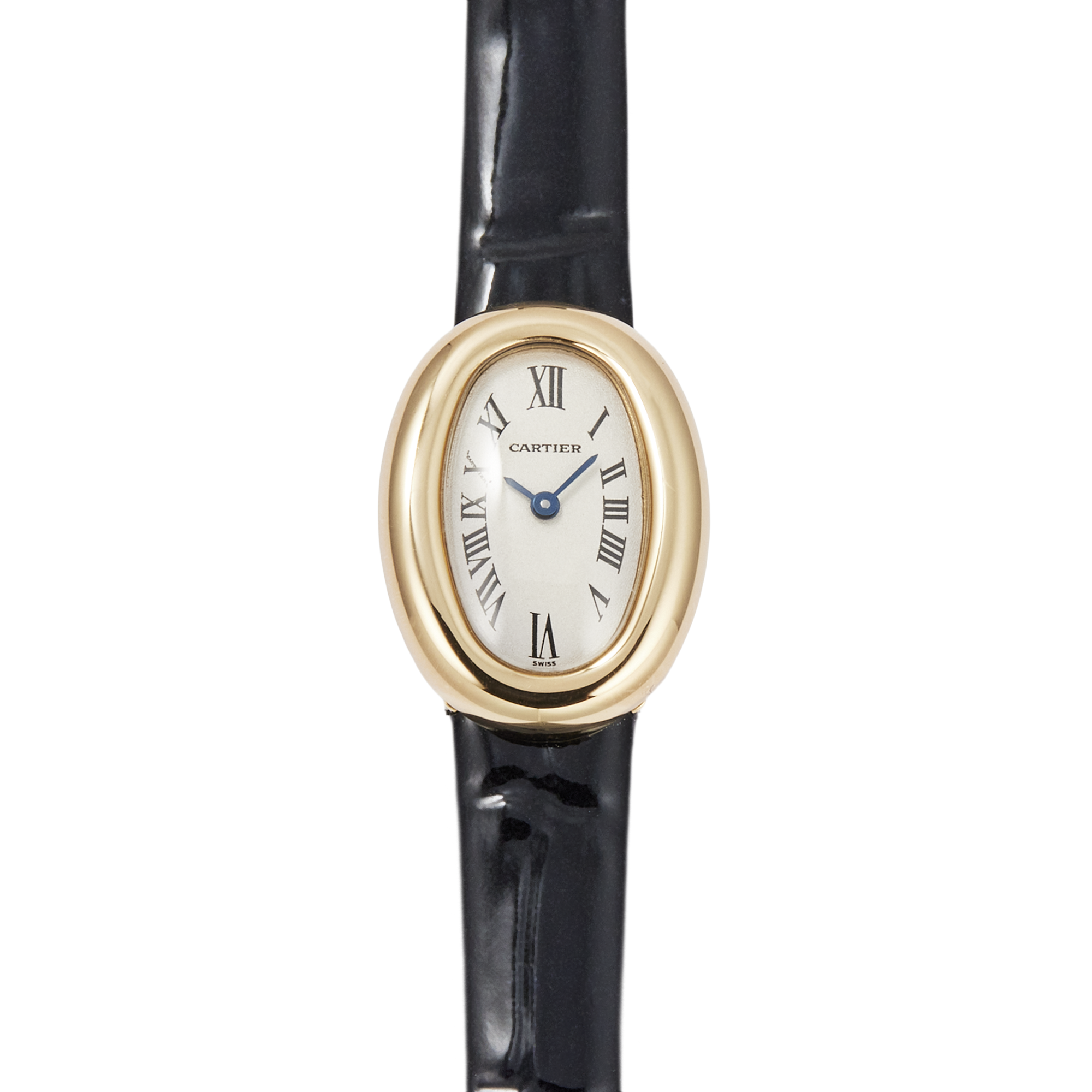 Vintage Baignoire de Cartier Yellow Gold Silver Dial 18mm Product Image