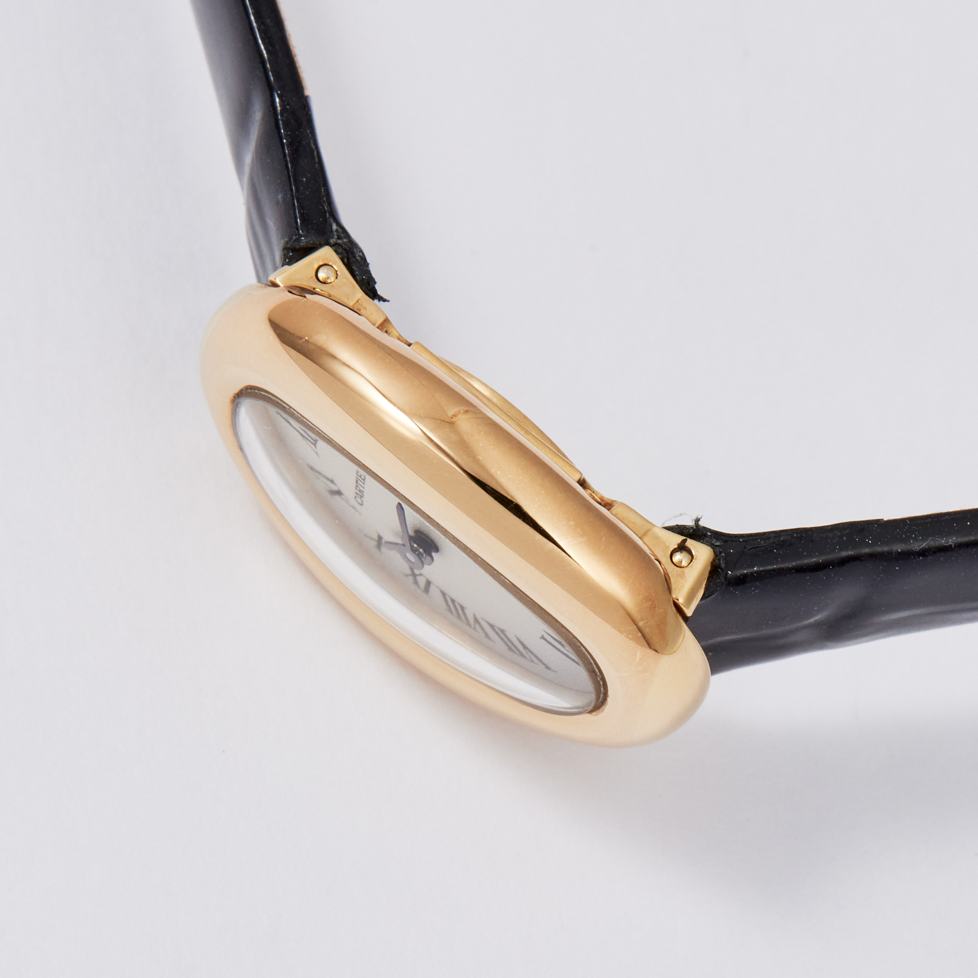 Vintage Baignoire de Cartier Yellow Gold Silver Dial 18mm Product Image 2