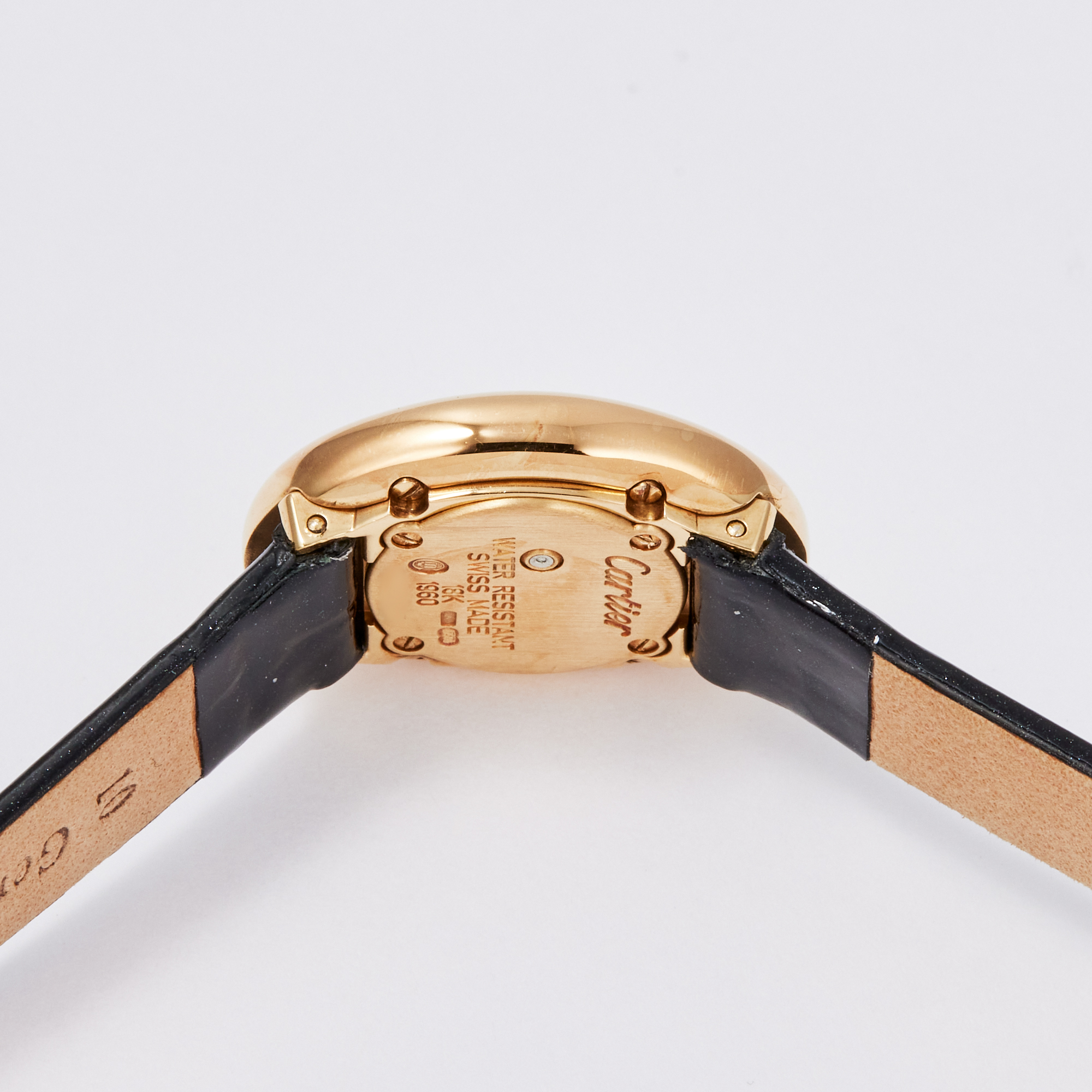 Vintage Baignoire de Cartier Yellow Gold Silver Dial 18mm Product Image 4