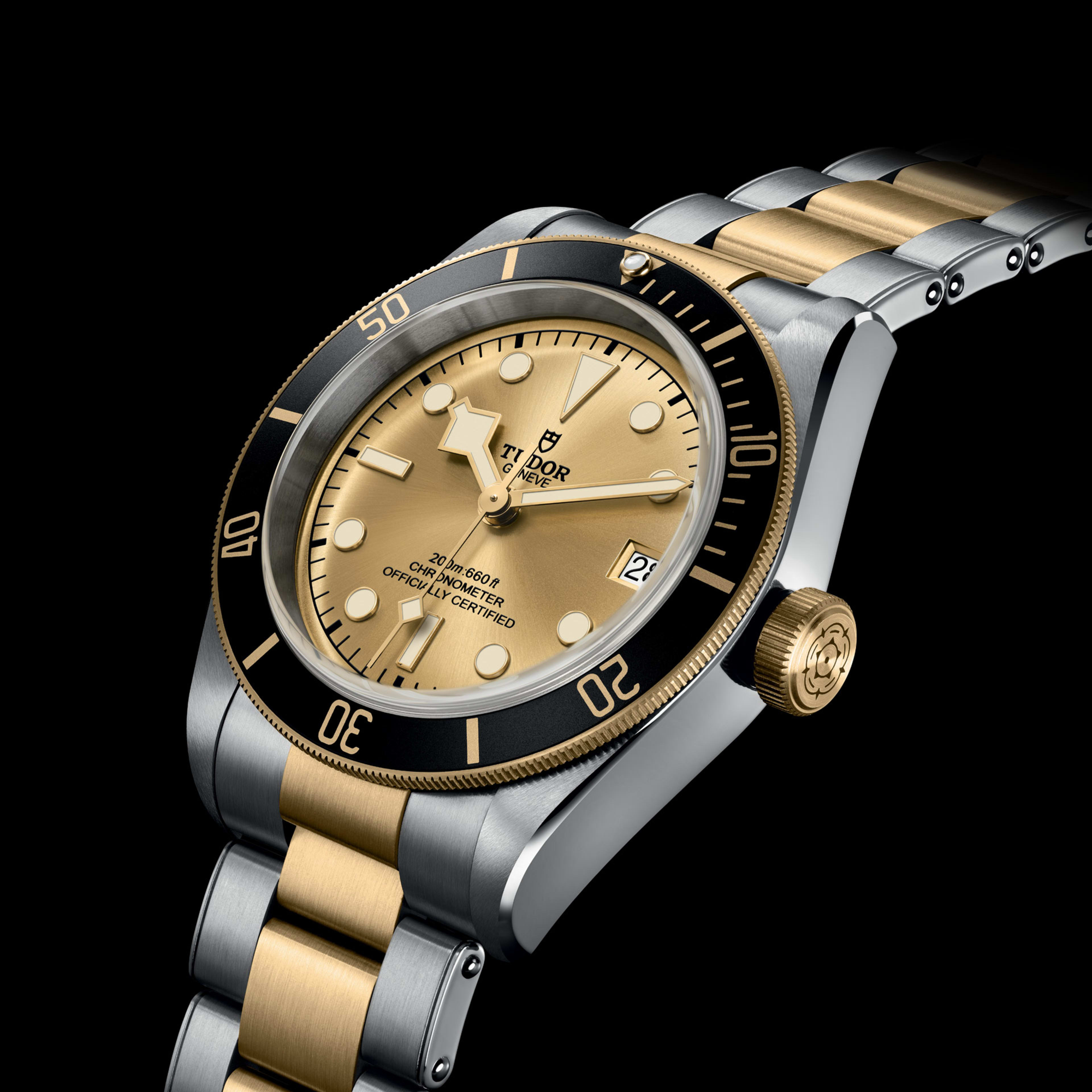 Heritage Black Bay Yellow Gold & Steel Champagne Dial 41mm Product Image 1