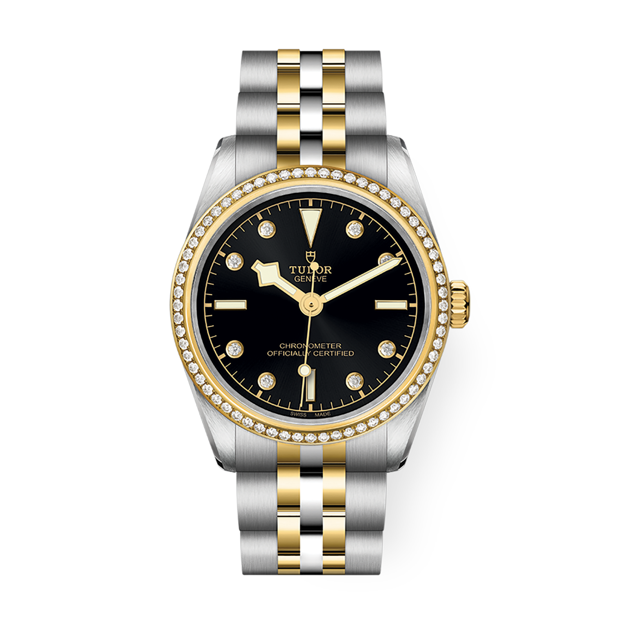 Black Bay Yellow Gold & Steel Diamond Black Dial 31mm Product Image 1