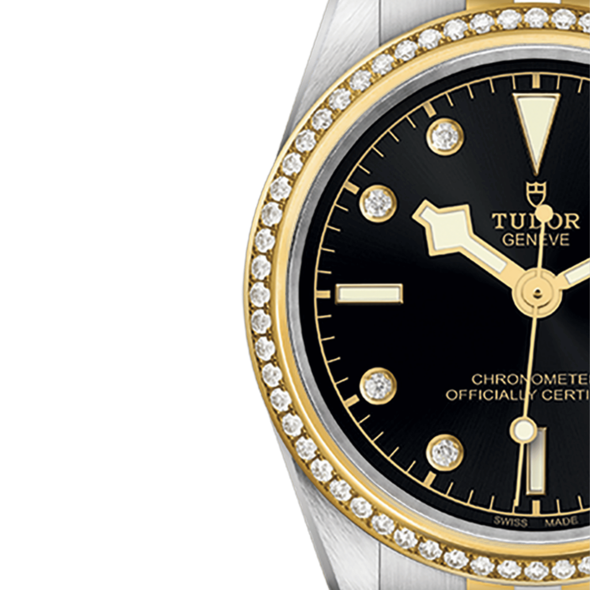 Black Bay Yellow Gold & Steel Diamond Black Dial 31mm Product Image 3