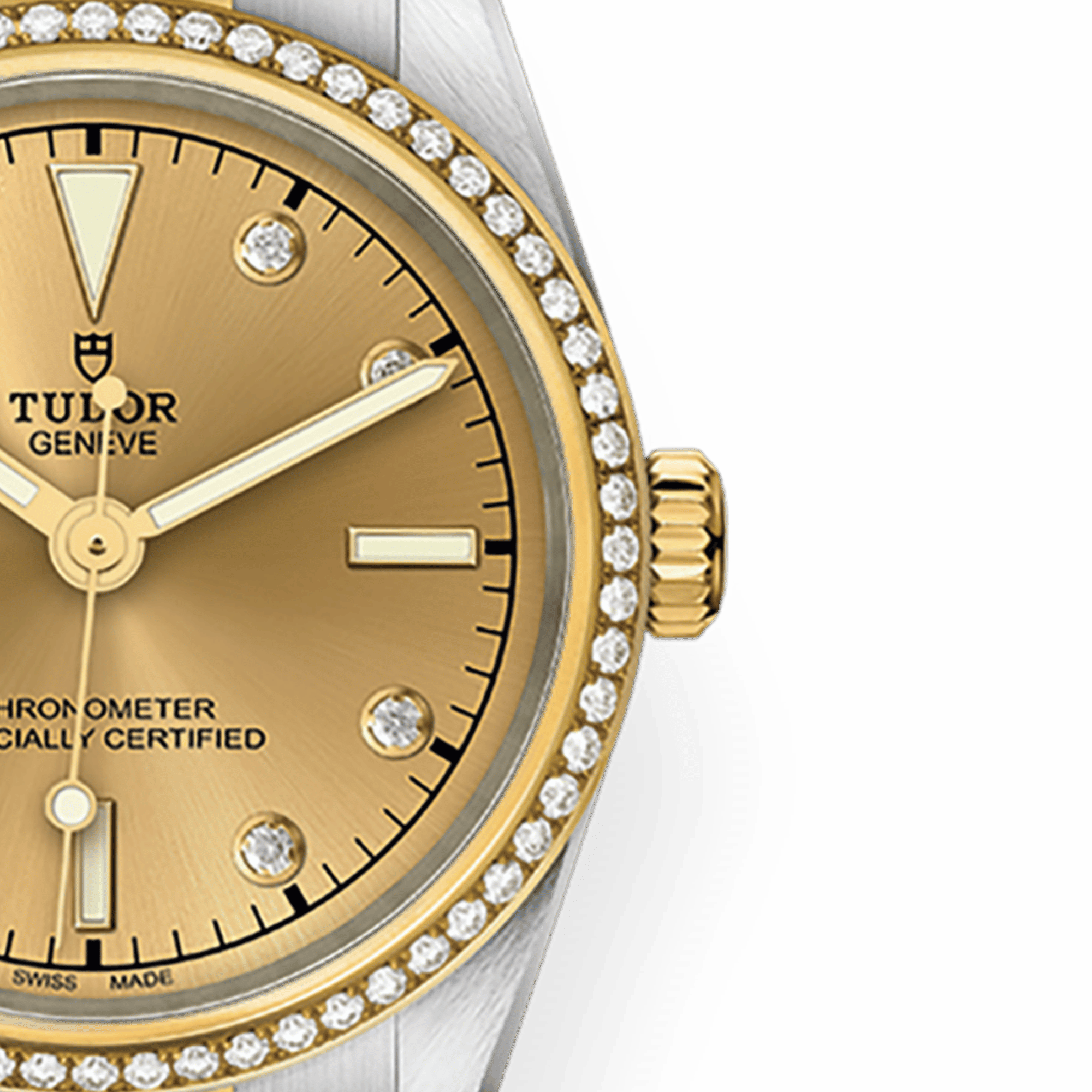 Black Bay Yellow Gold & Steel Diamond Champagne Dial 31mm Product Image 2