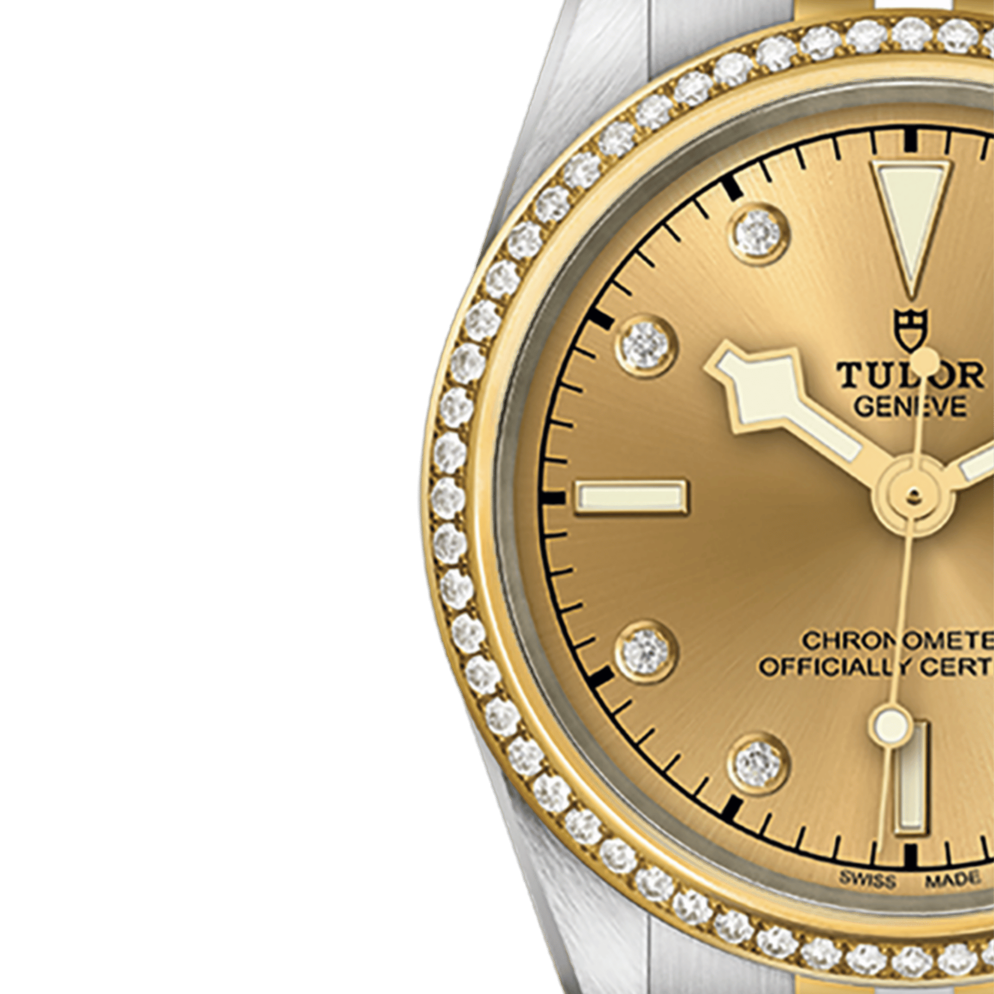Black Bay Yellow Gold & Steel Diamond Champagne Dial 31mm Product Image 3