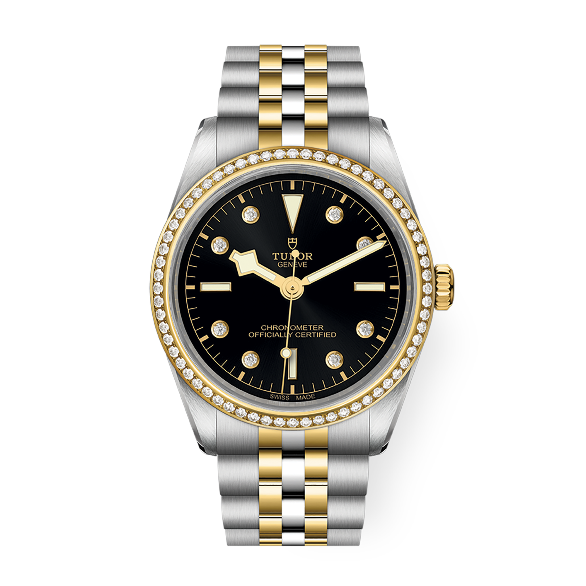 Black Bay Yellow Gold & Steel Diamond Black Dial 36mm Product Image 1