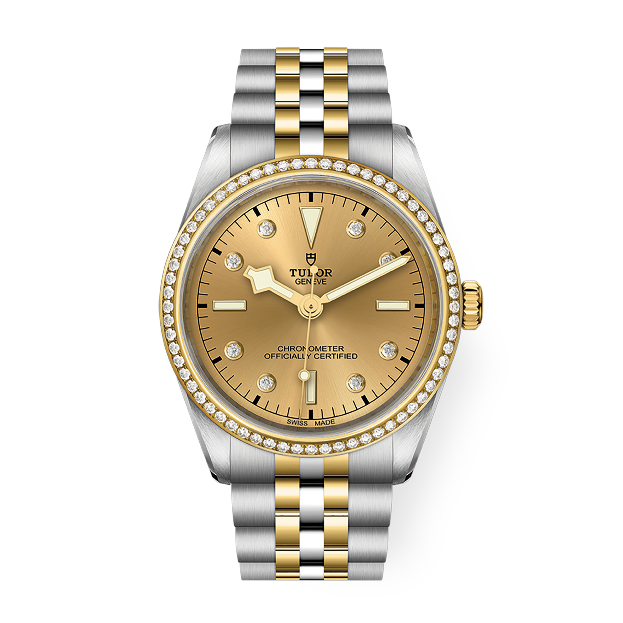 Black Bay Yellow Gold & Steel Diamond Champagne Dial 36mm Product Image 4