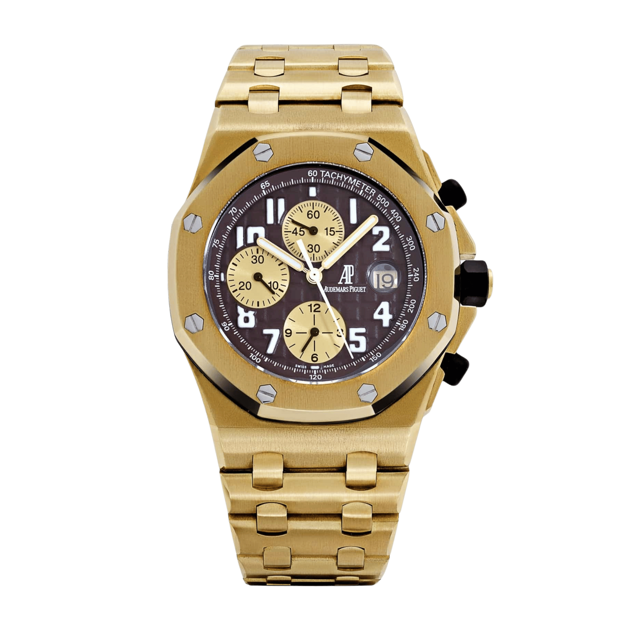 Royal Oak Offshore "Arnold Schwarzenegger" Yellow Gold Brown Dial 42mm Product Image
