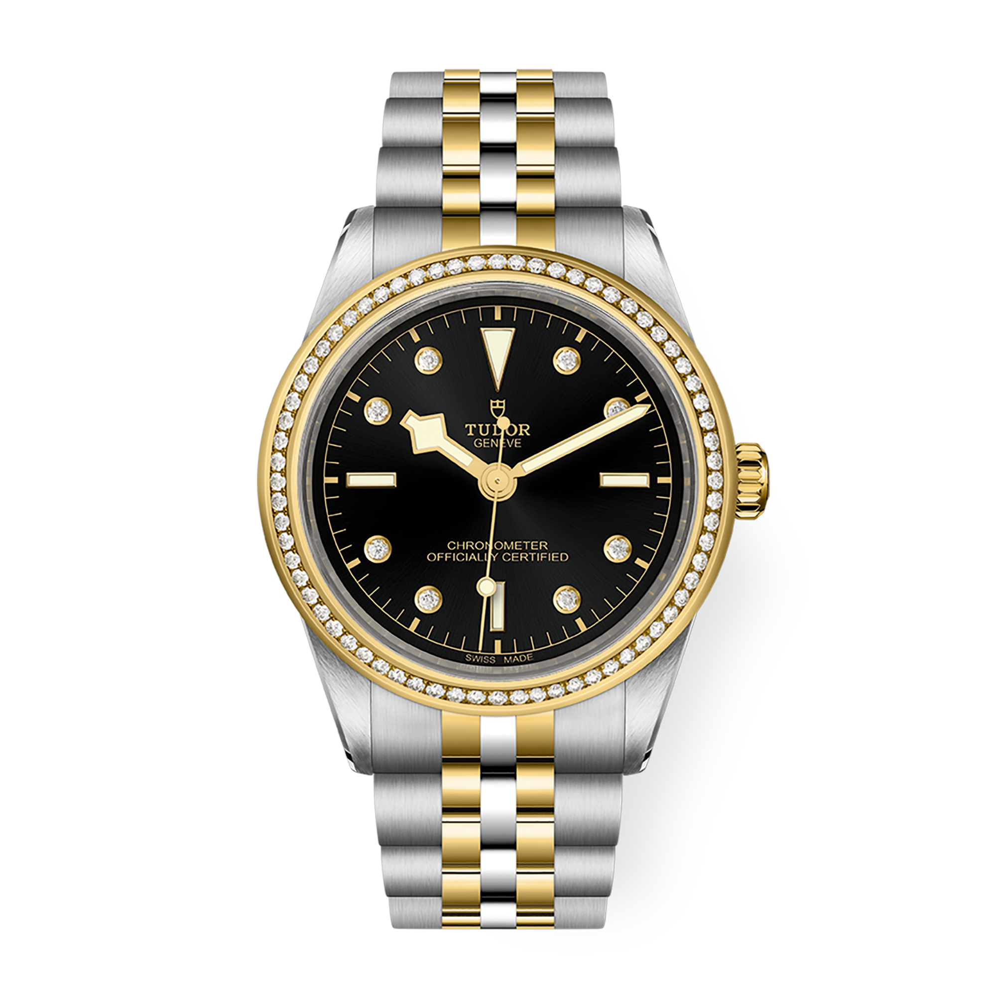 Black Bay Yellow Gold & Steel Diamond Black Dial 39mm Product Image 1