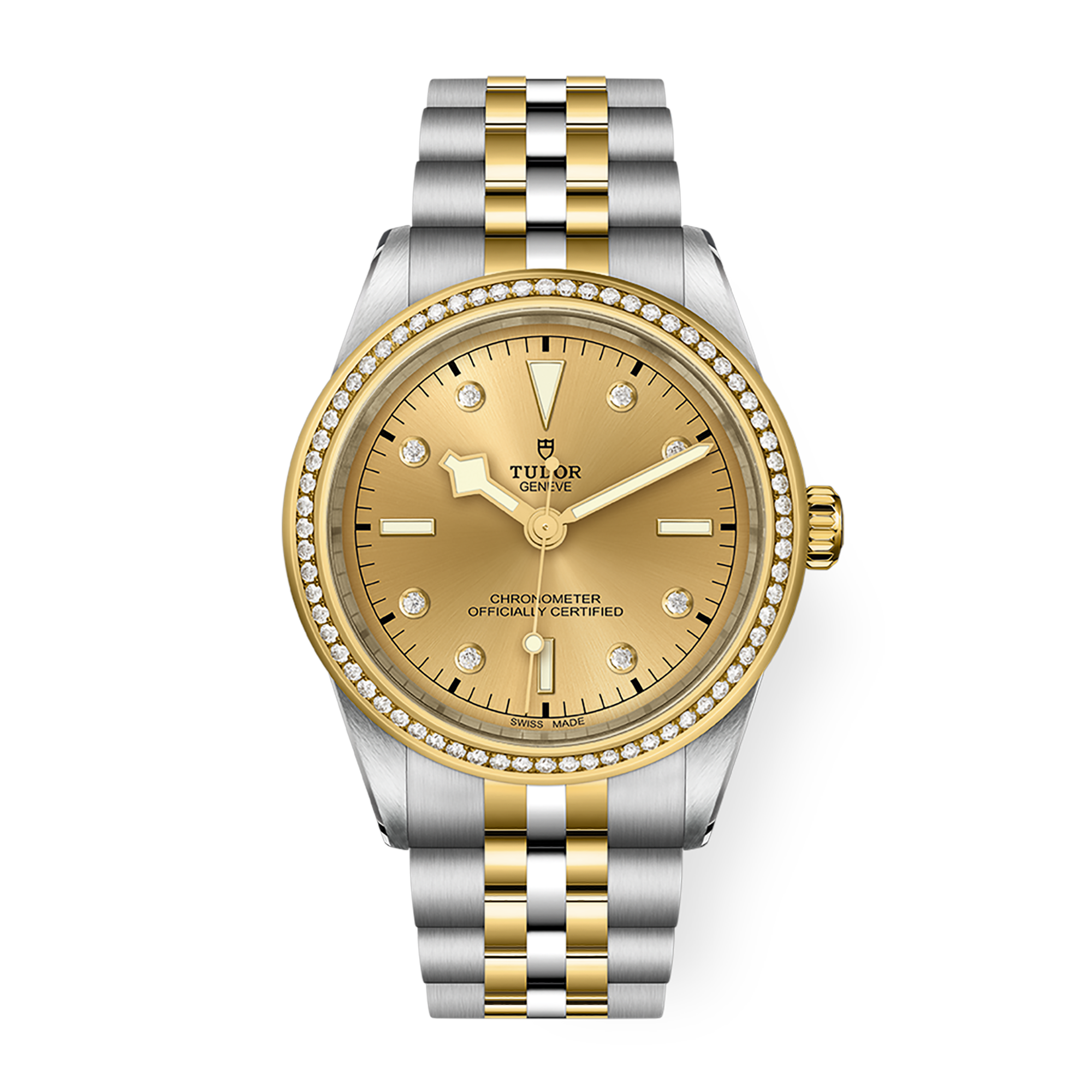 Black Bay Yellow Gold & Steel Diamond Champagne Dial 39mm Product Image 1