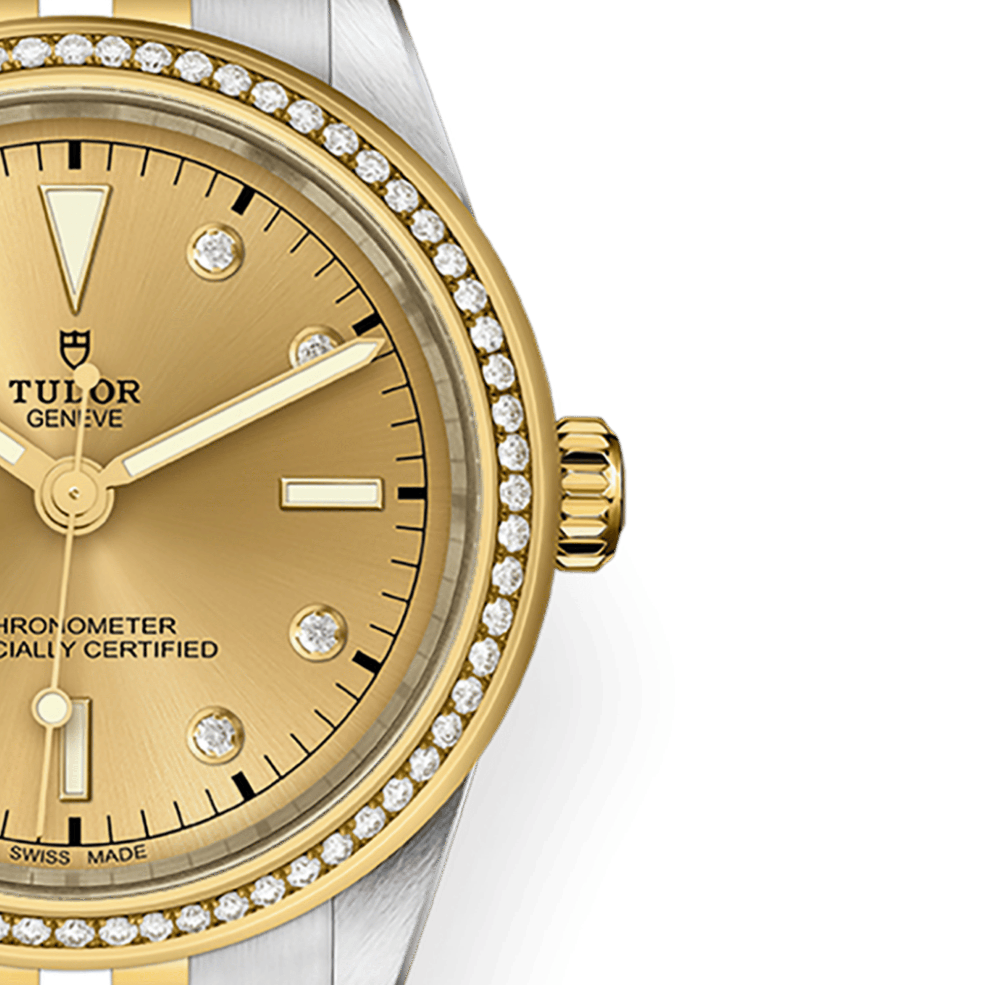 Black Bay Yellow Gold & Steel Diamond Champagne Dial 39mm Product Image 2