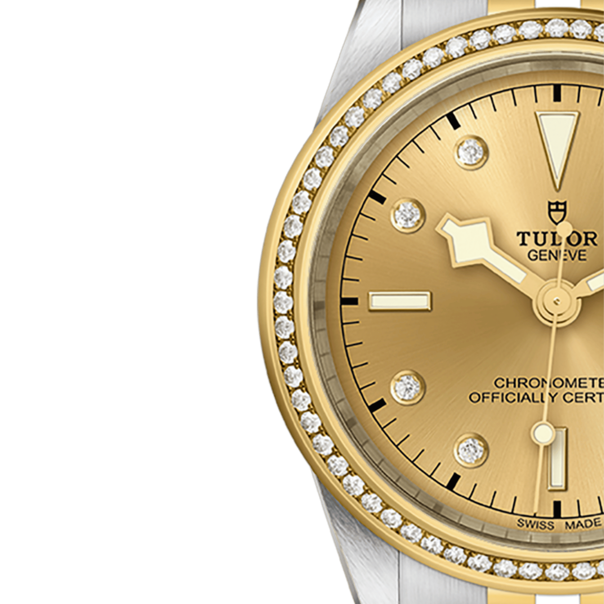 Black Bay Yellow Gold & Steel Diamond Champagne Dial 39mm Product Image 3
