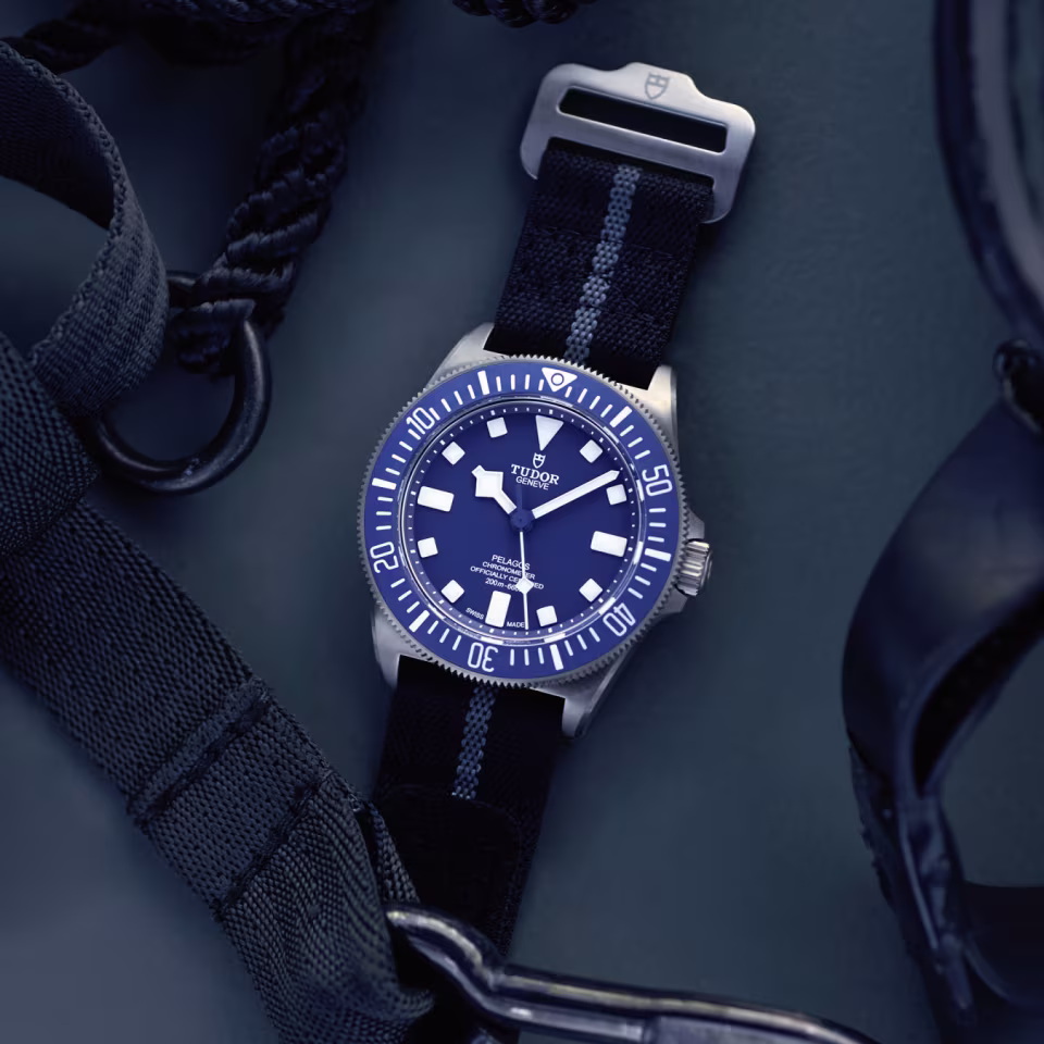 Pelagos FXD "Marine Nationale" 2025 Titanium Blue Dial 42mm Product Image 1