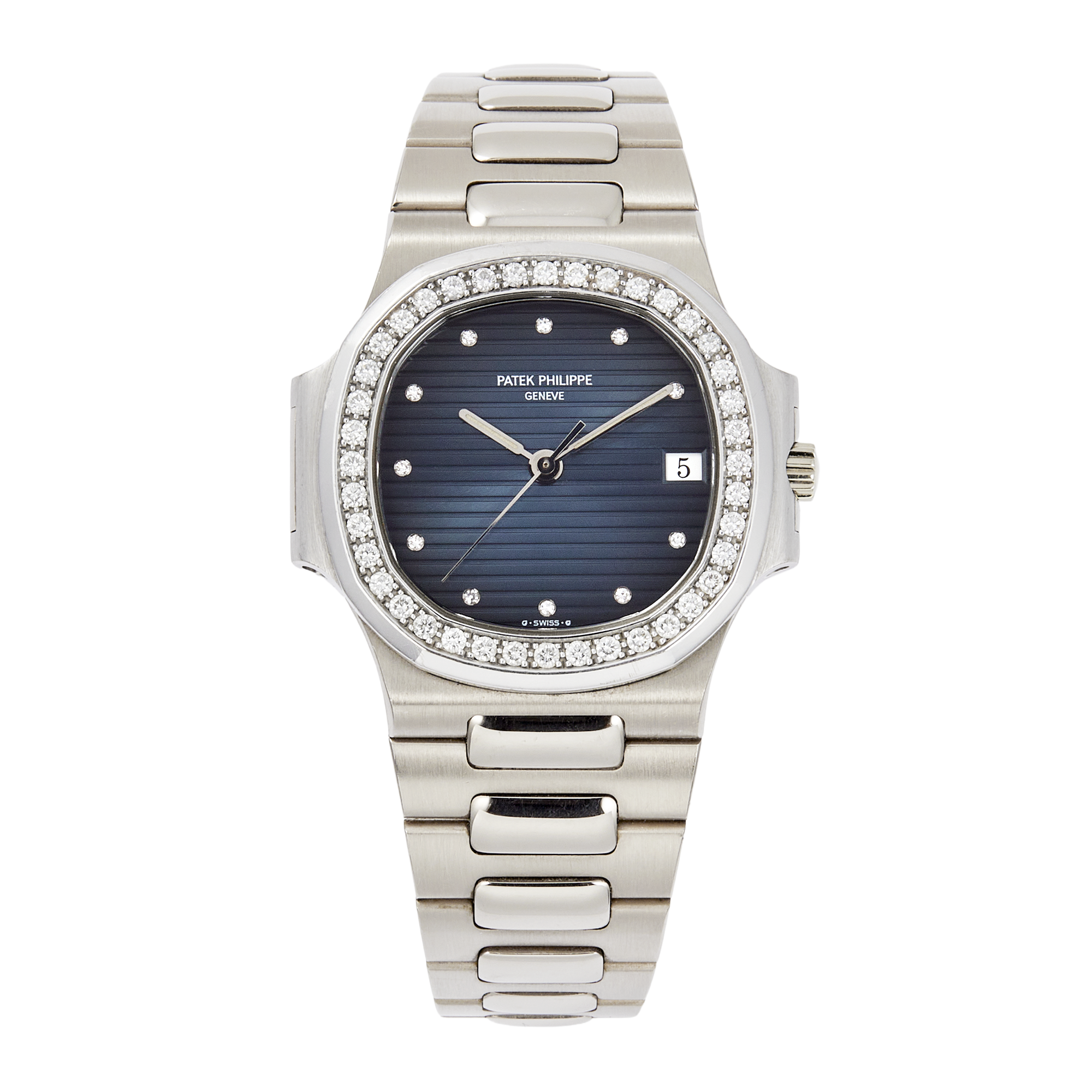Vintage Nautilus White Gold Diamond Blue Dial 37mm Product Image