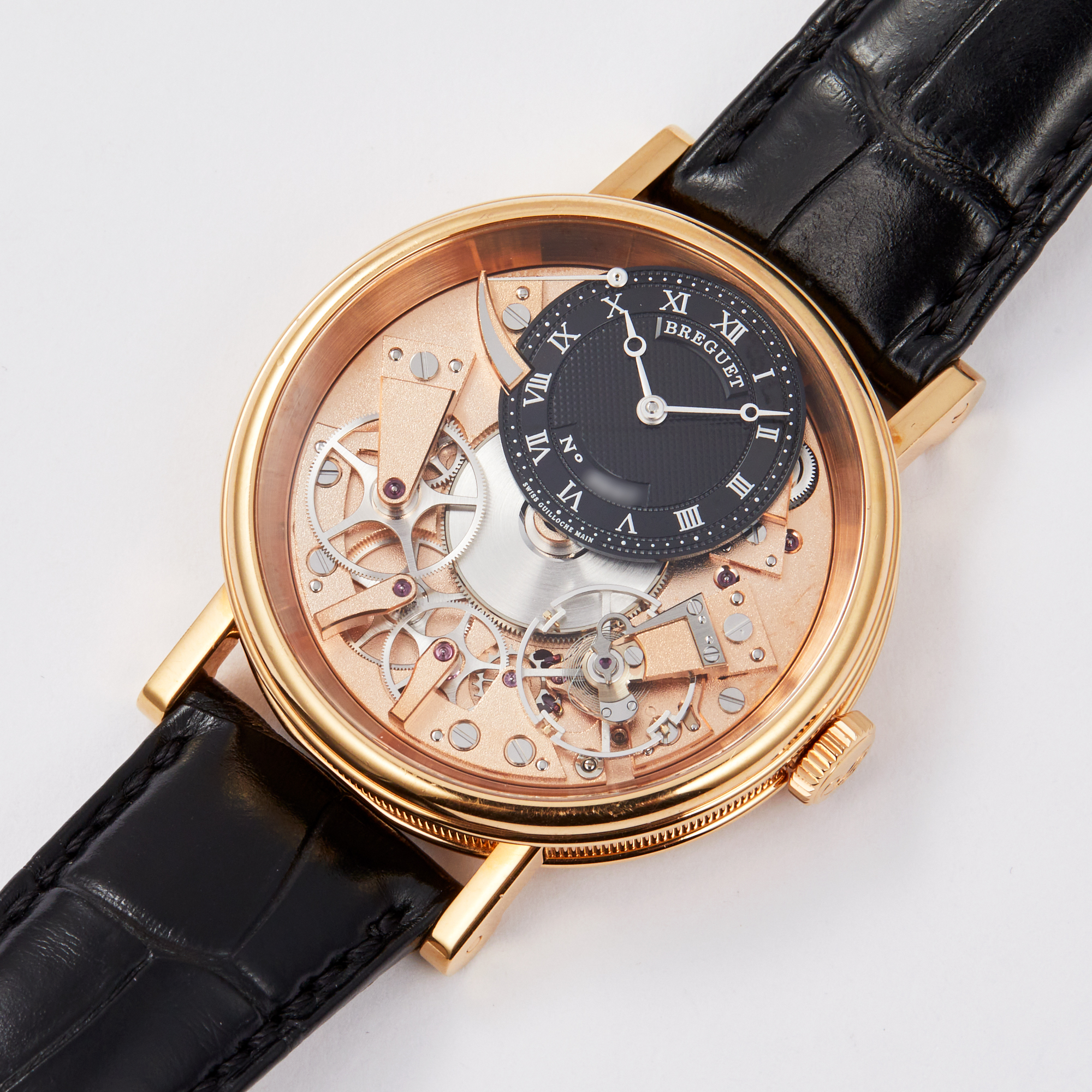 Tradition 7057 Rose Gold Black Dial 40MM Product Image 1