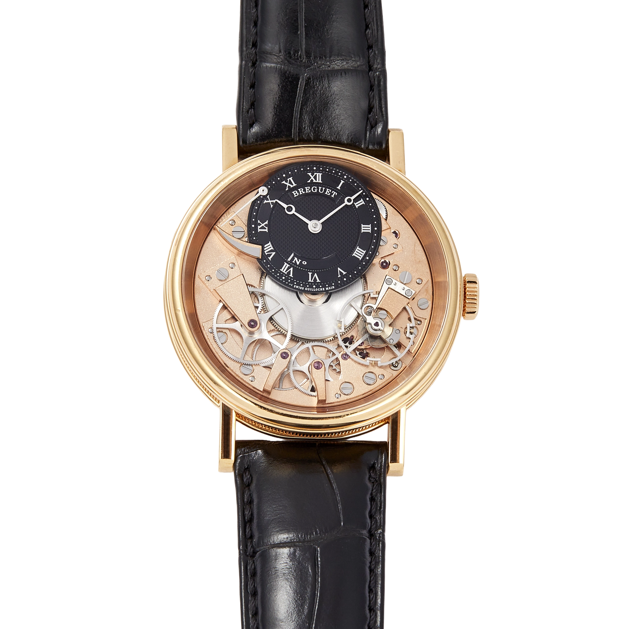 Tradition 7057 Rose Gold Black Dial 40mm Product Image