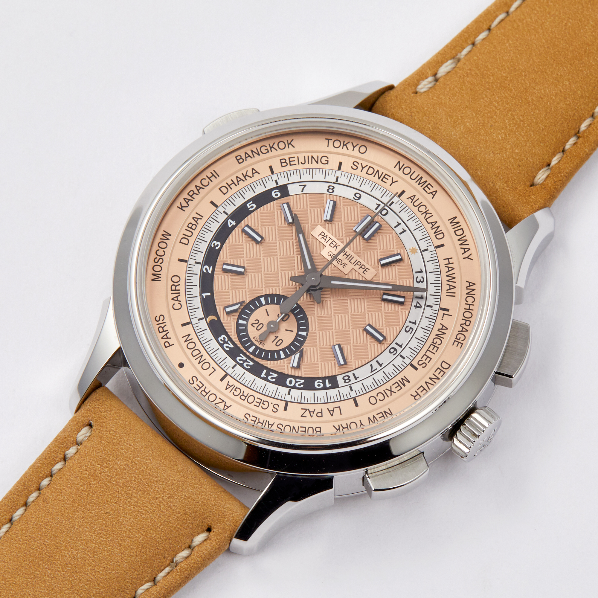 Complications World Time Chronograph Steel Salmon Dial 41mm Product Image 1