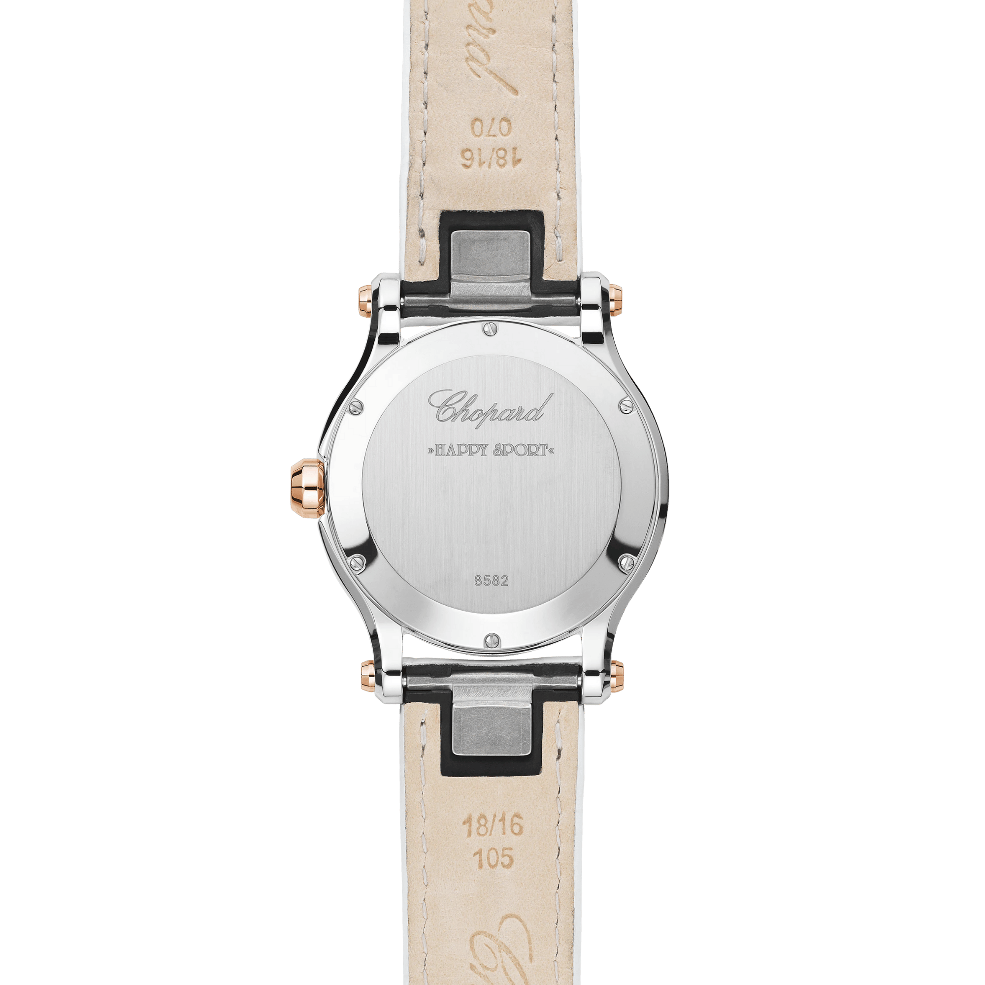 Happy Hearts Rose Gold & Steel Mother of Pearl Dial 36mm Product Image 2