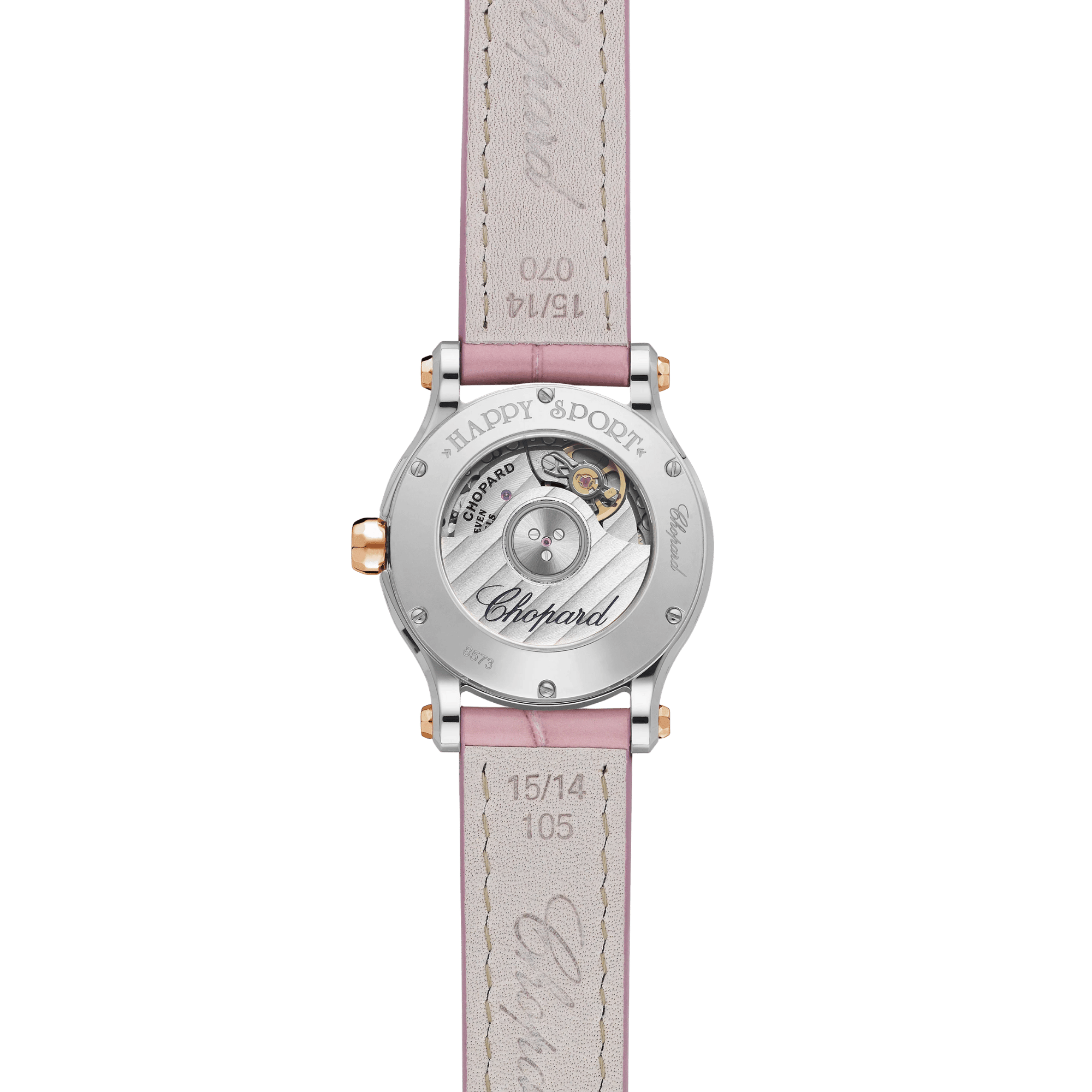 Happy Sport Rose Gold & Steel Pink Dial 30mm Product Image 2