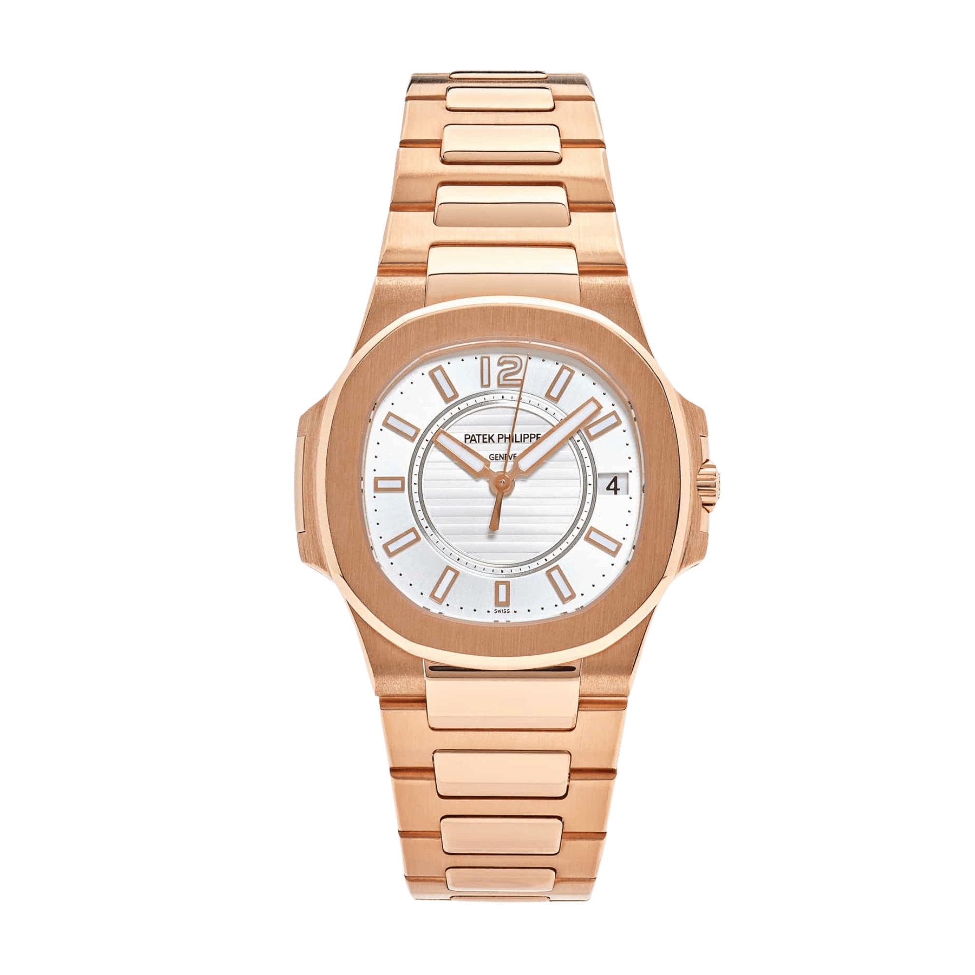 Nautilus Ladies Rose Gold Silver Dial 33mm Product Image