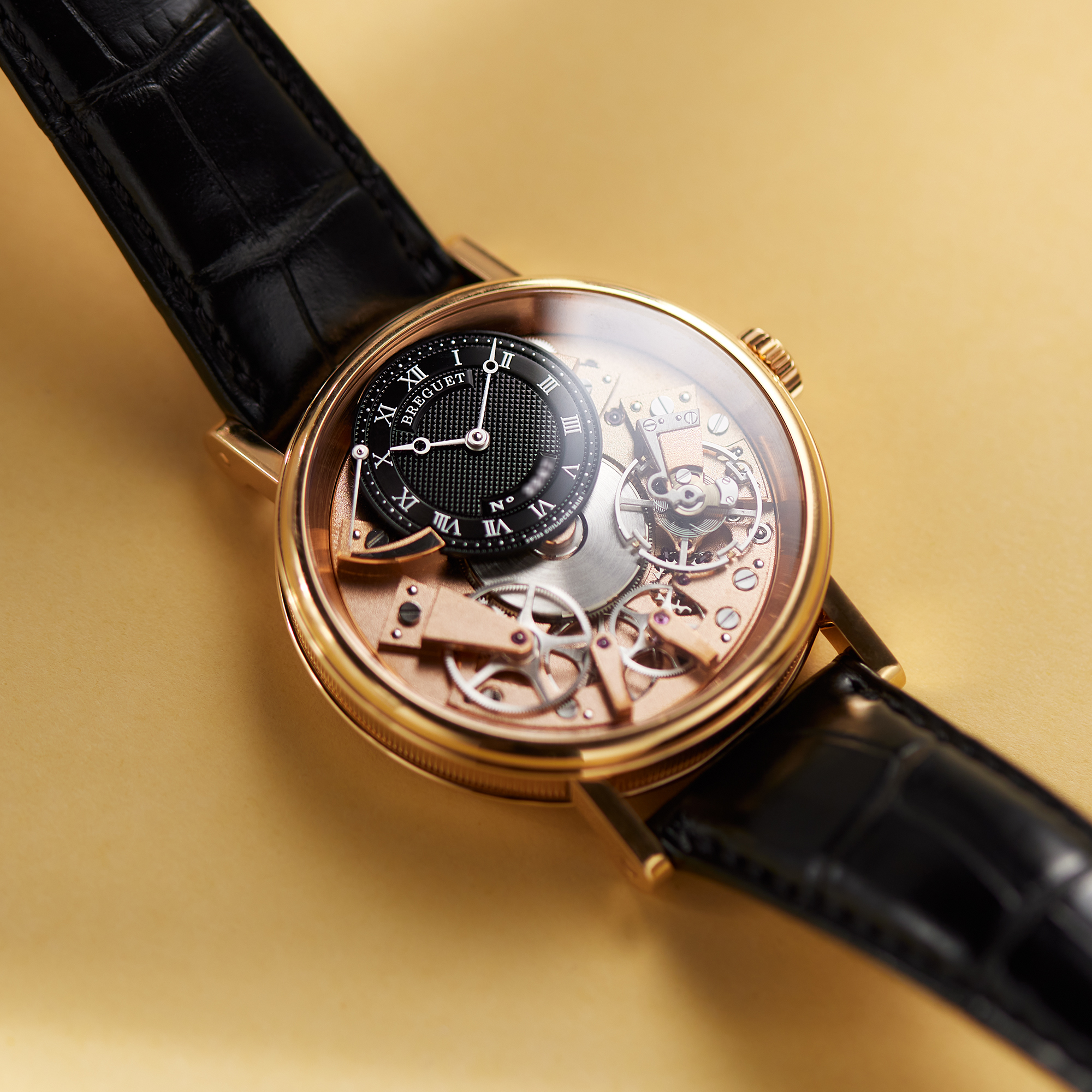 Tradition 7057 Rose Gold Black Dial 40MM Product Image 9