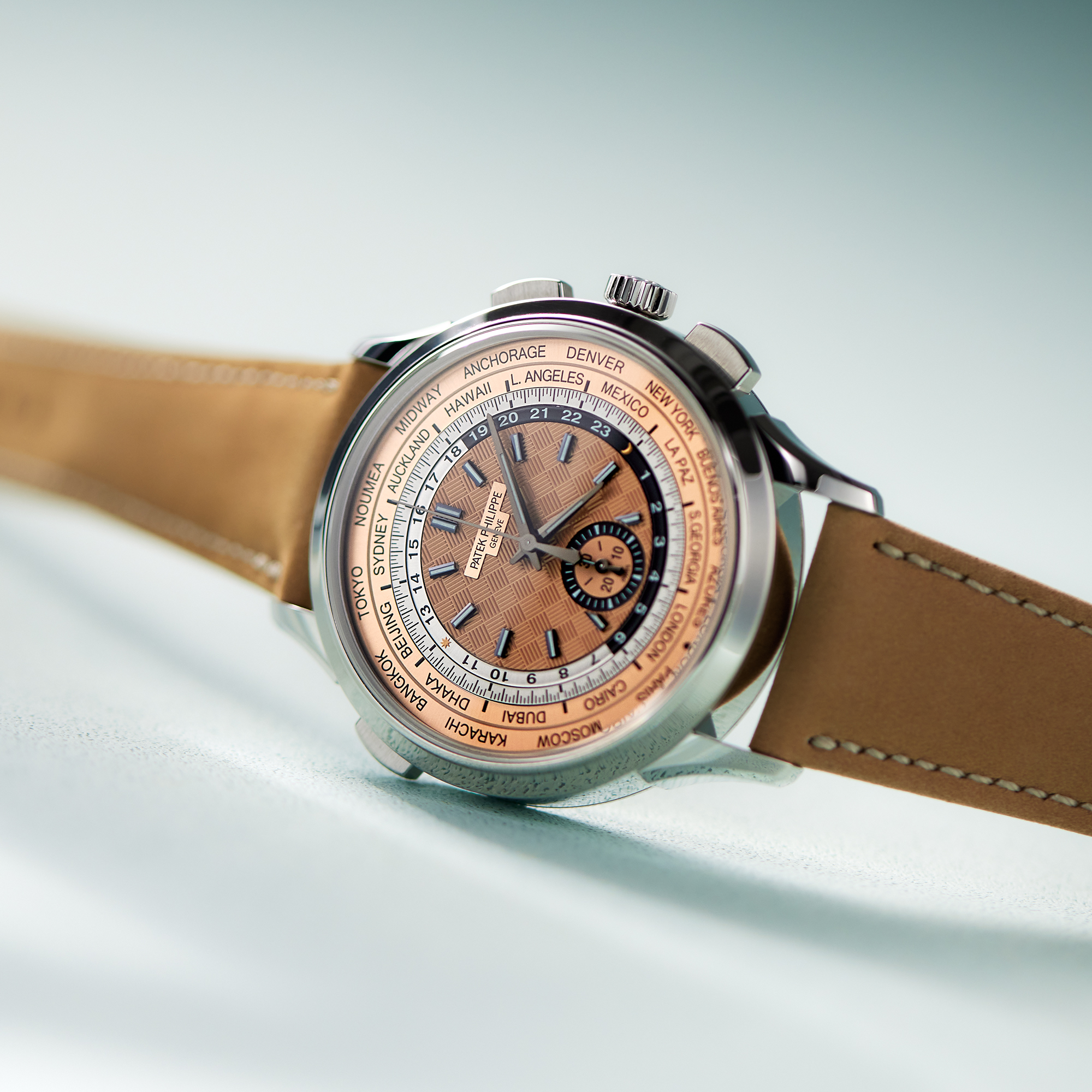 Complications World Time Chronograph Steel Salmon Dial 41mm Product Image