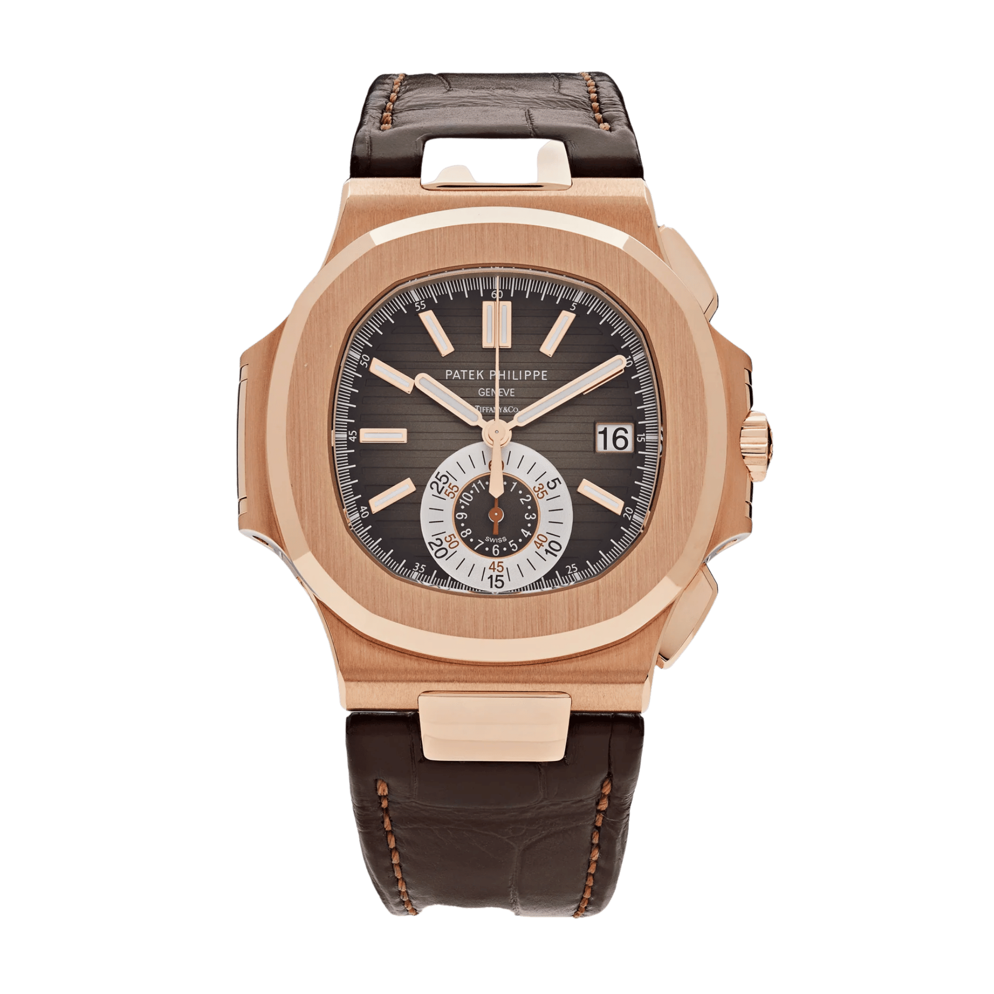 Nautilus Chronograph "Tiffany & Co." Rose Gold Brown Dial 41mm Product Image