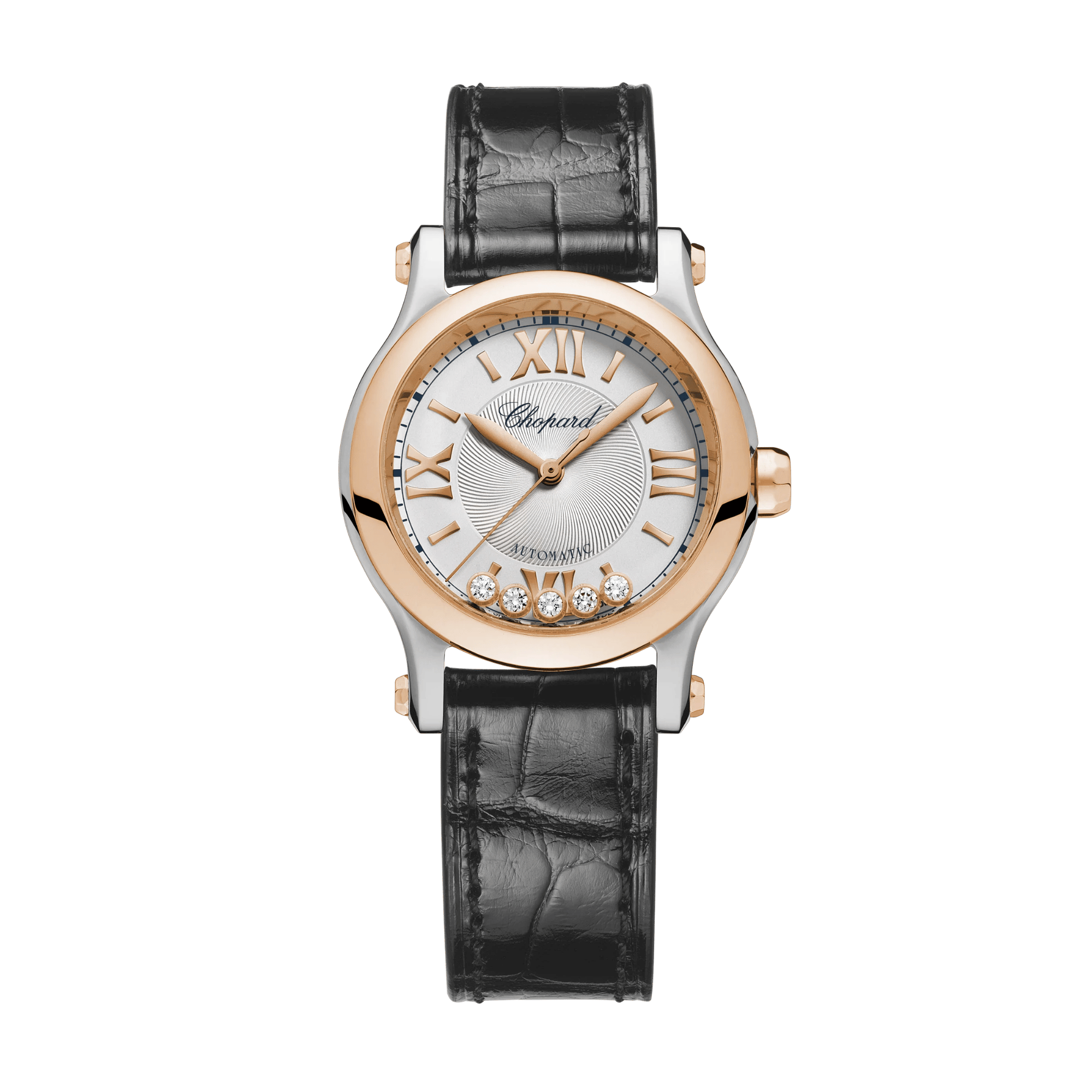 Happy Sport Rose Gold & Steel Silver Dial 30mm Product Image