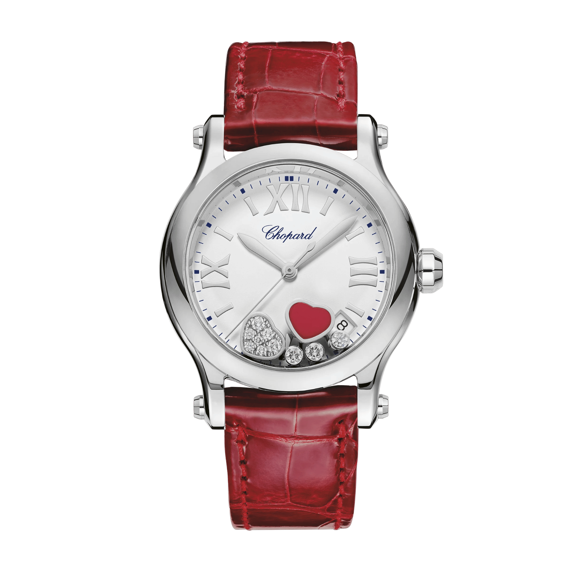 Happy Hearts Steel White Dial 36mm Product Image 1