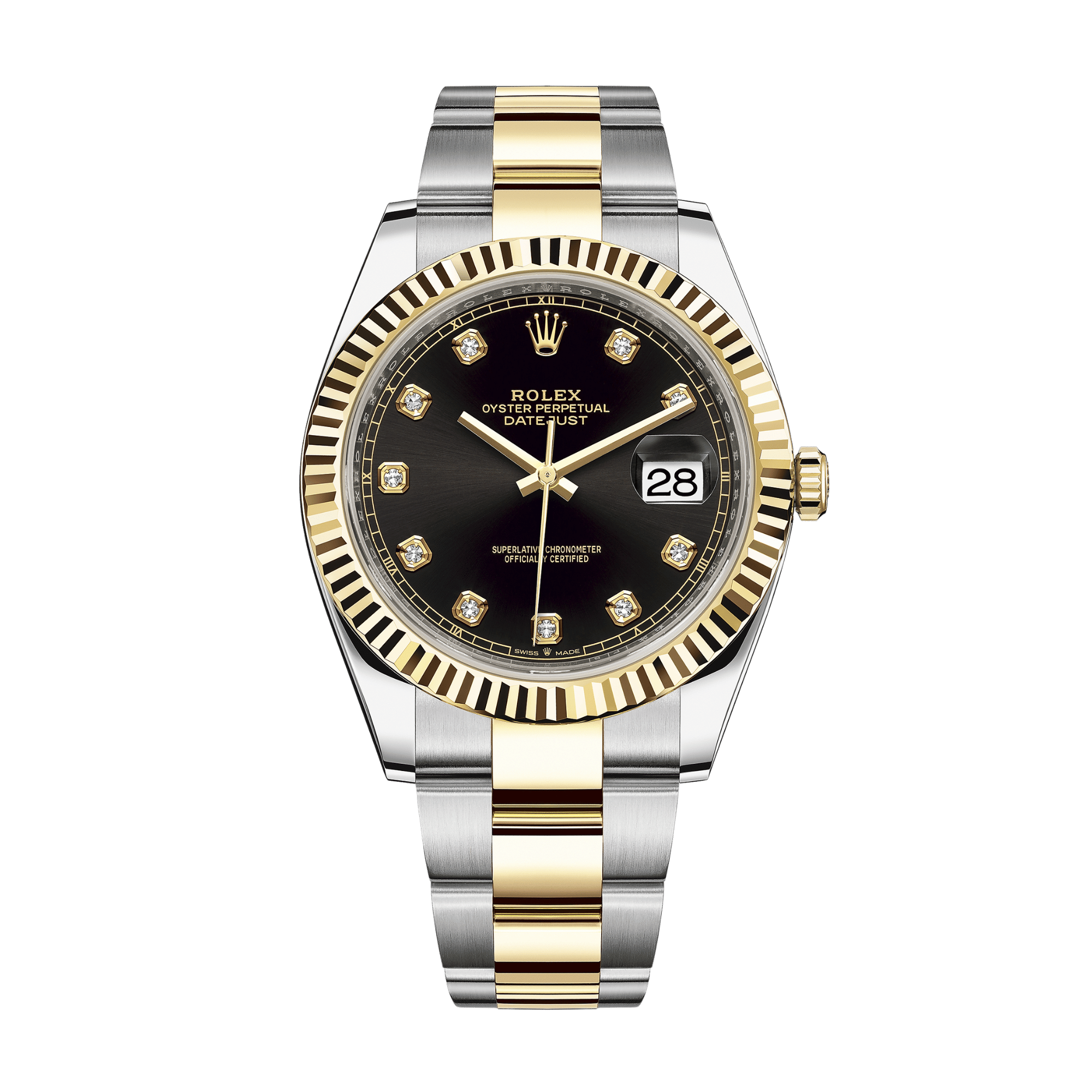 Datejust Yellow Gold & Steel Black Dial 41mm Product Image