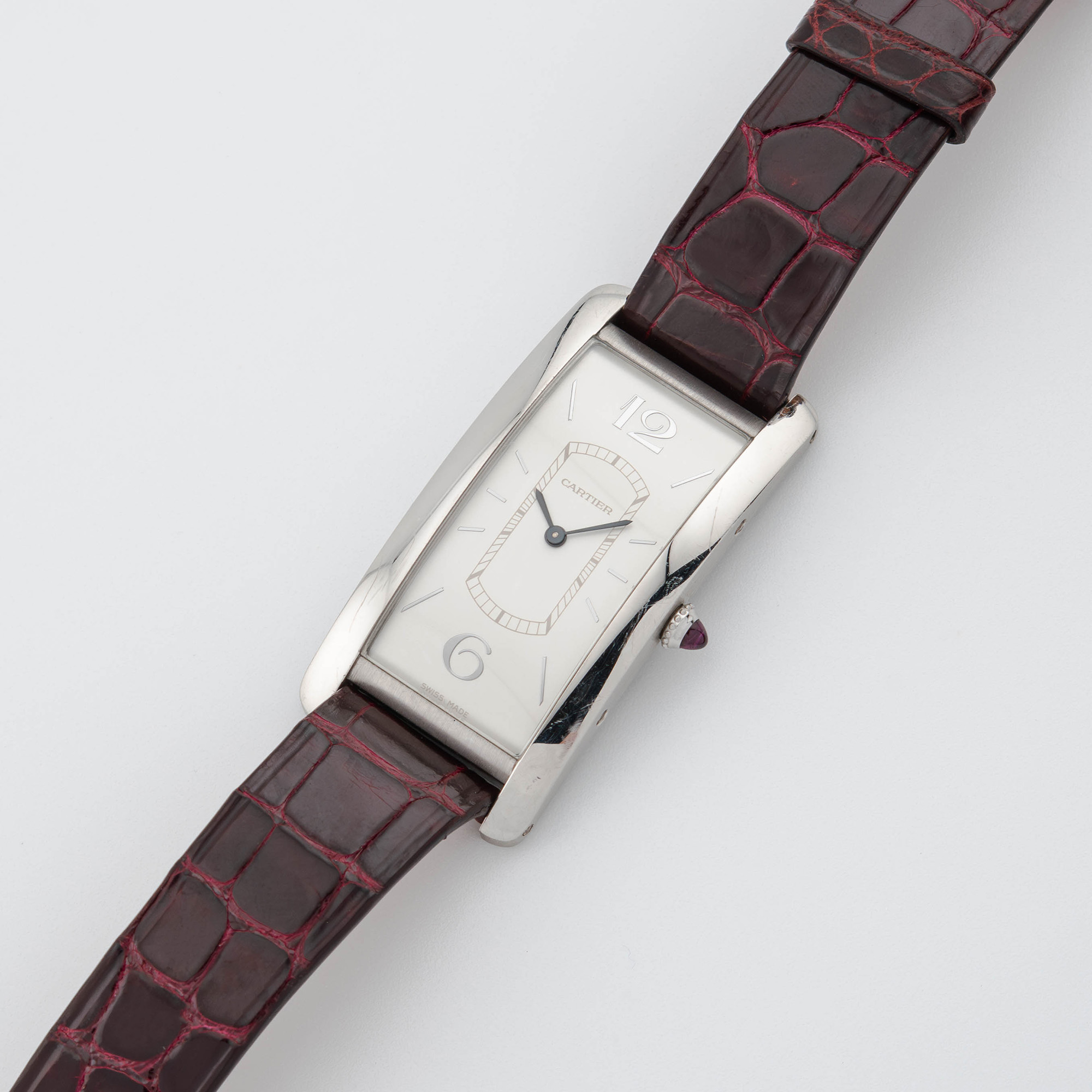 Tank Cintrée Limited Edition Platinum Silver Dial 23mm Product Image 1
