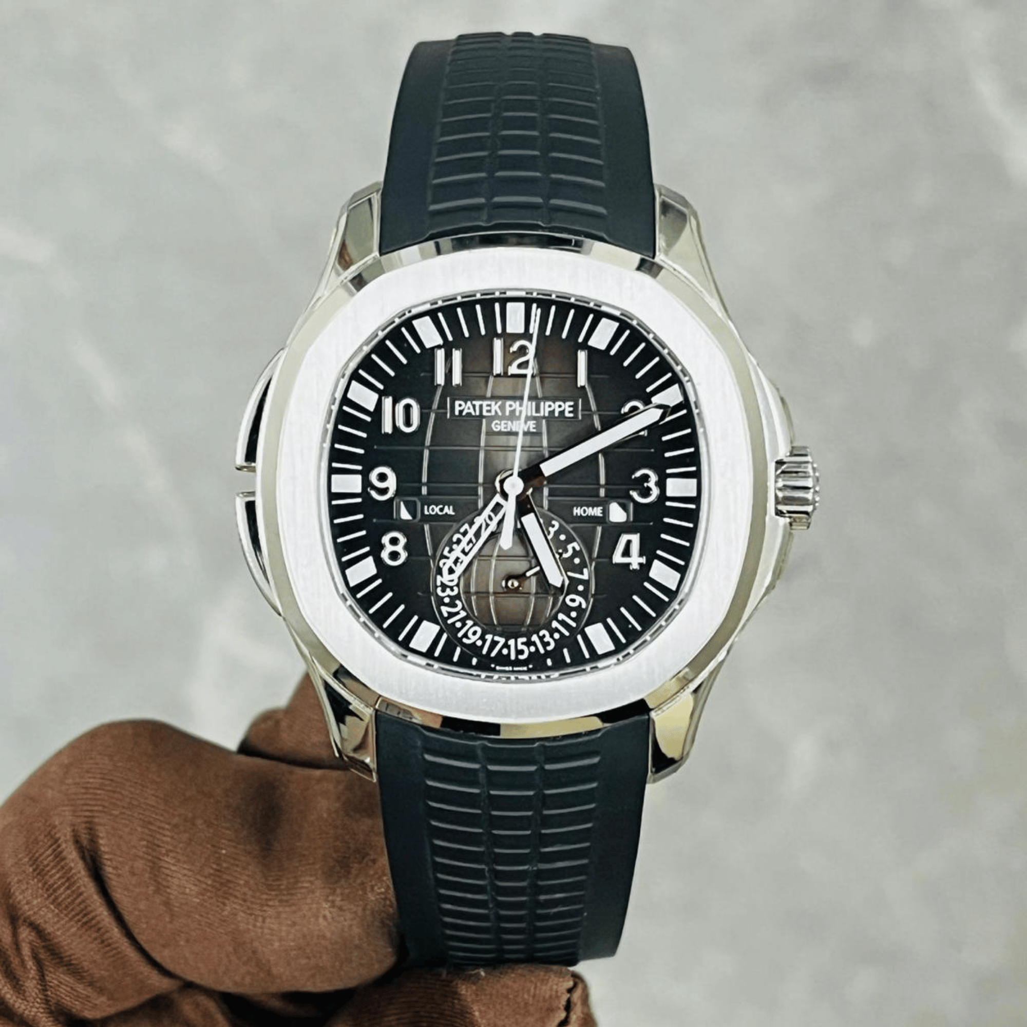 Aquanaut Travel Time Steel Black Dial 40mm Product Image 1