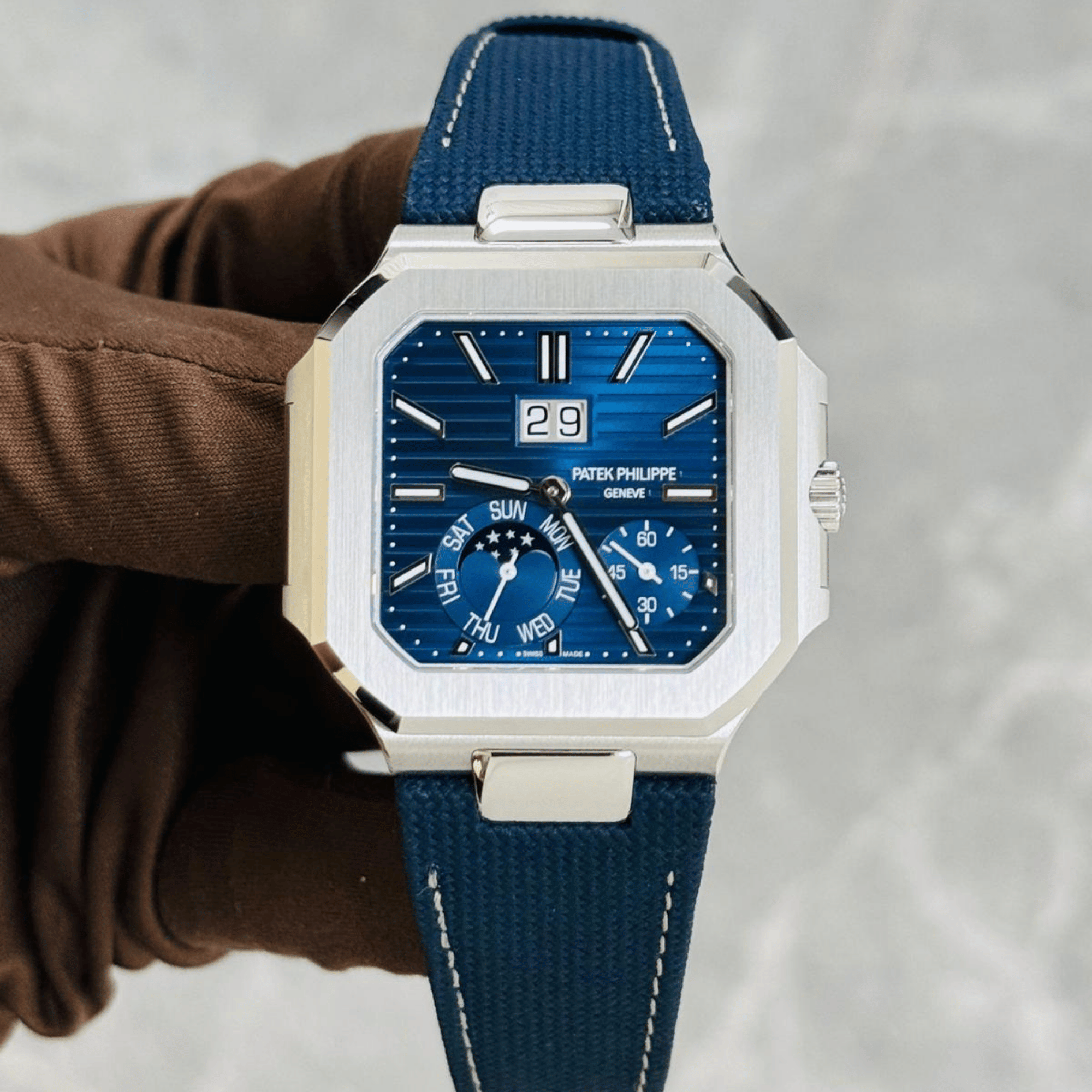 Cubitus Instantaneous Grand Date Platinum Blue Dial 45mm Product Image 1