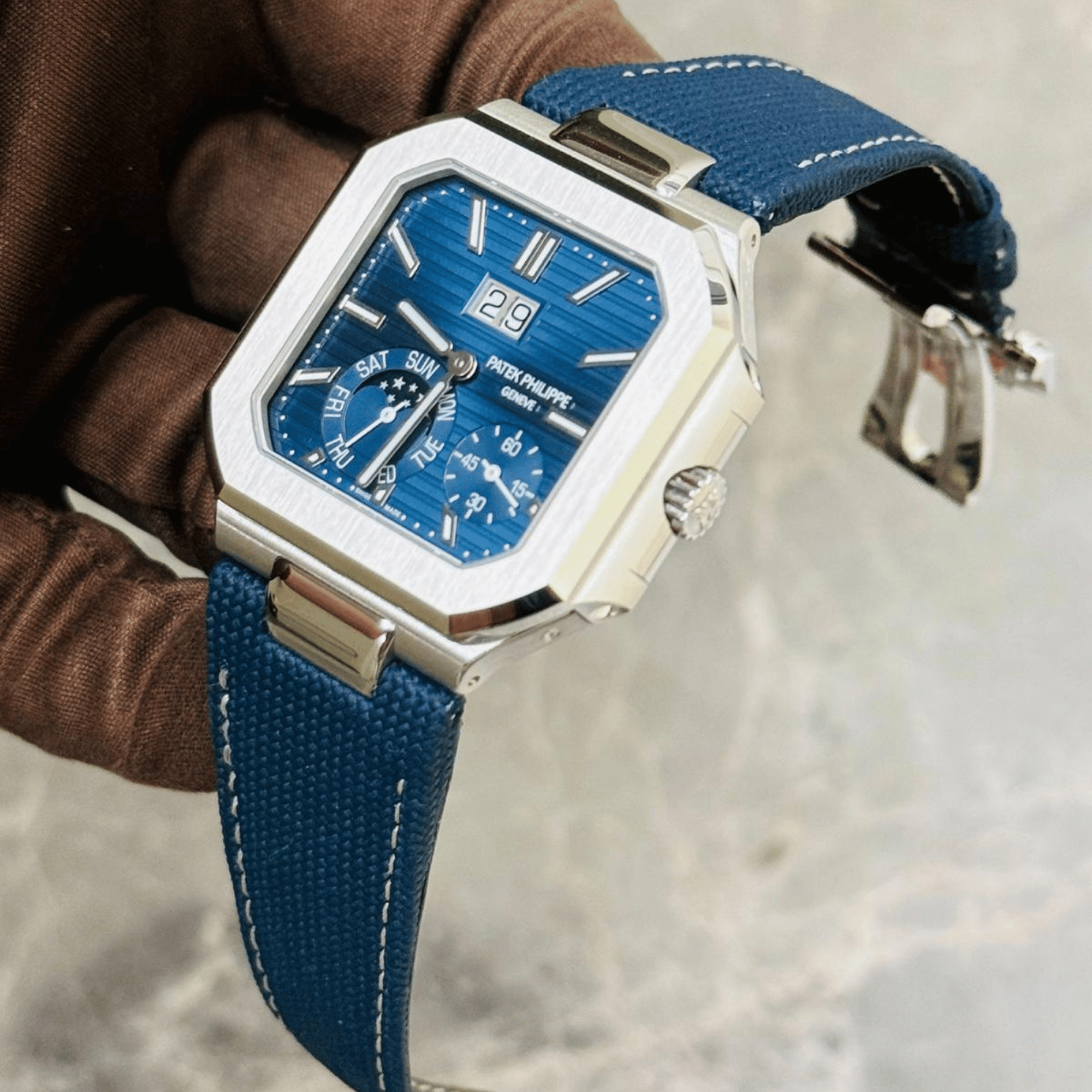 Cubitus Instantaneous Grand Date Platinum Blue Dial 45mm Product Image 2