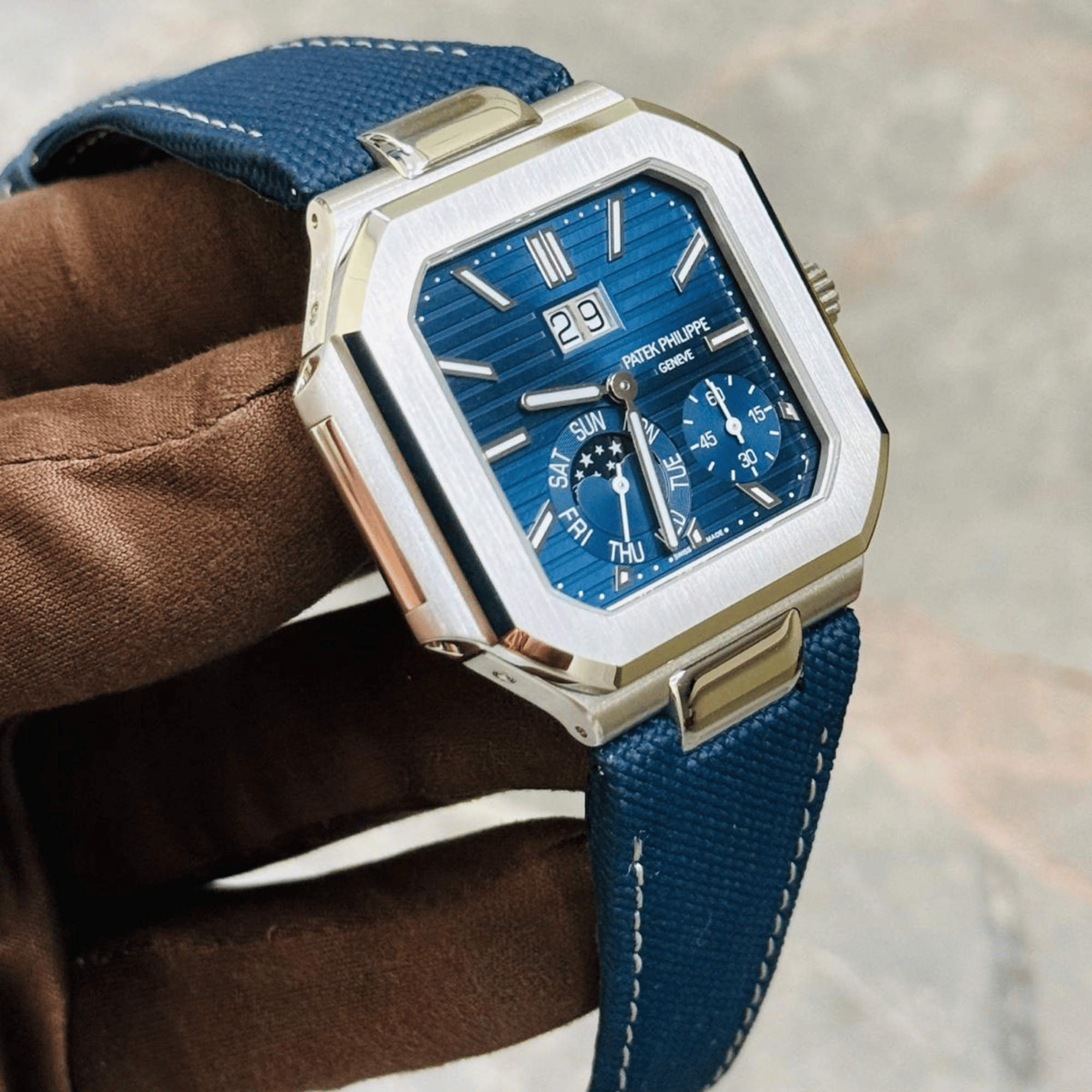Cubitus Instantaneous Grand Date Platinum Blue Dial 45mm Product Image 3