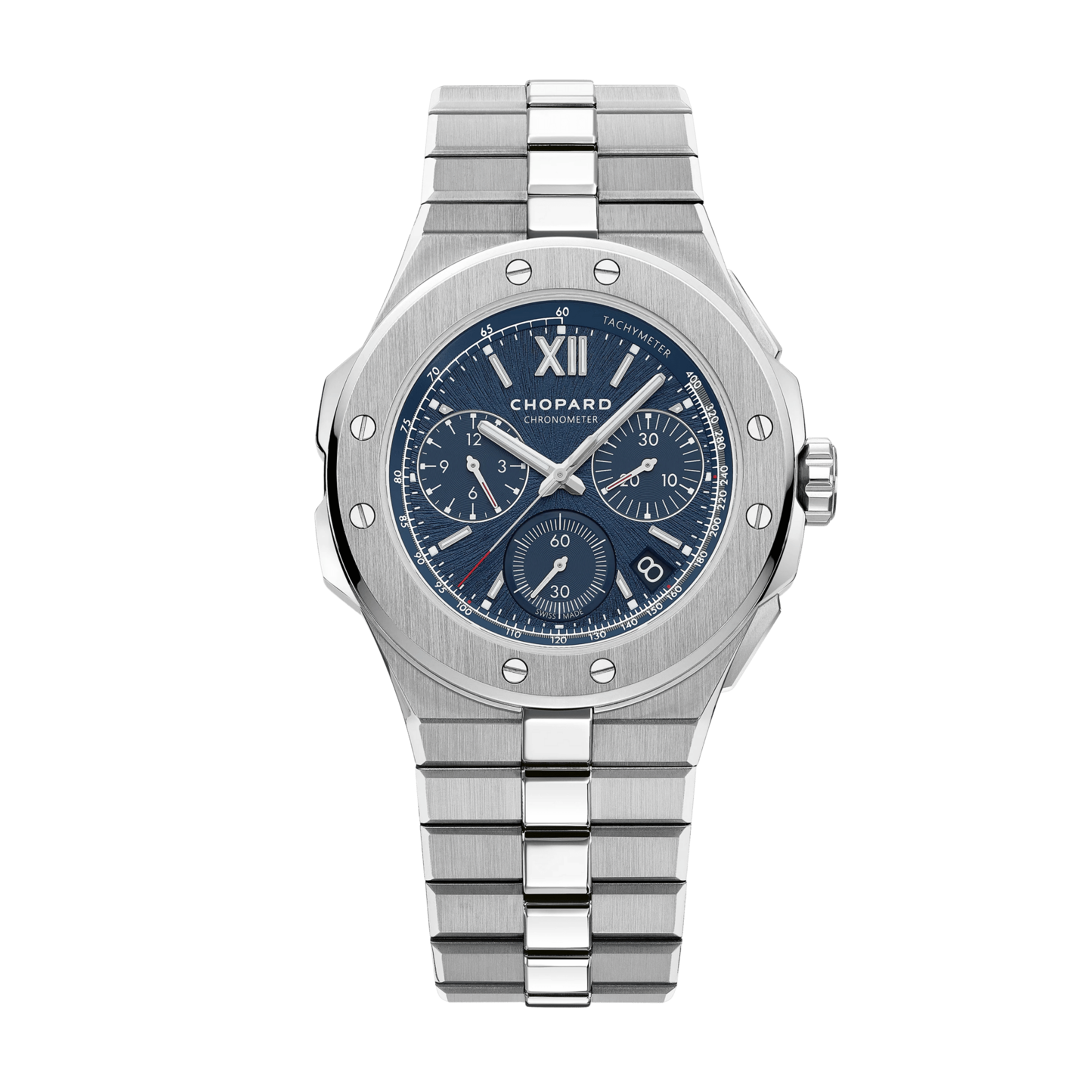 Chopard Alpine Eagle Lucent Steel Diamond Blue Dial 33mm 298617
