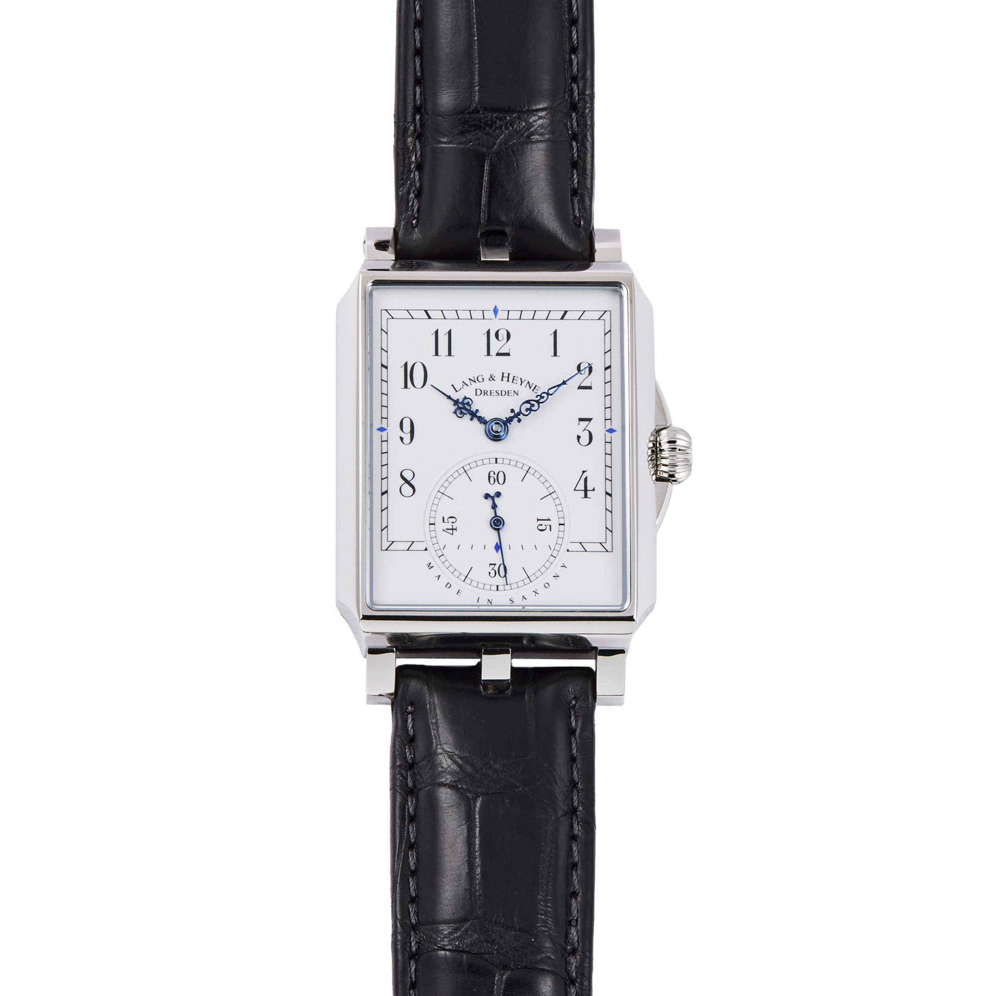 Lang & Heyne Georg No. 141 Steel White Enamel Dial 32mm Georg No