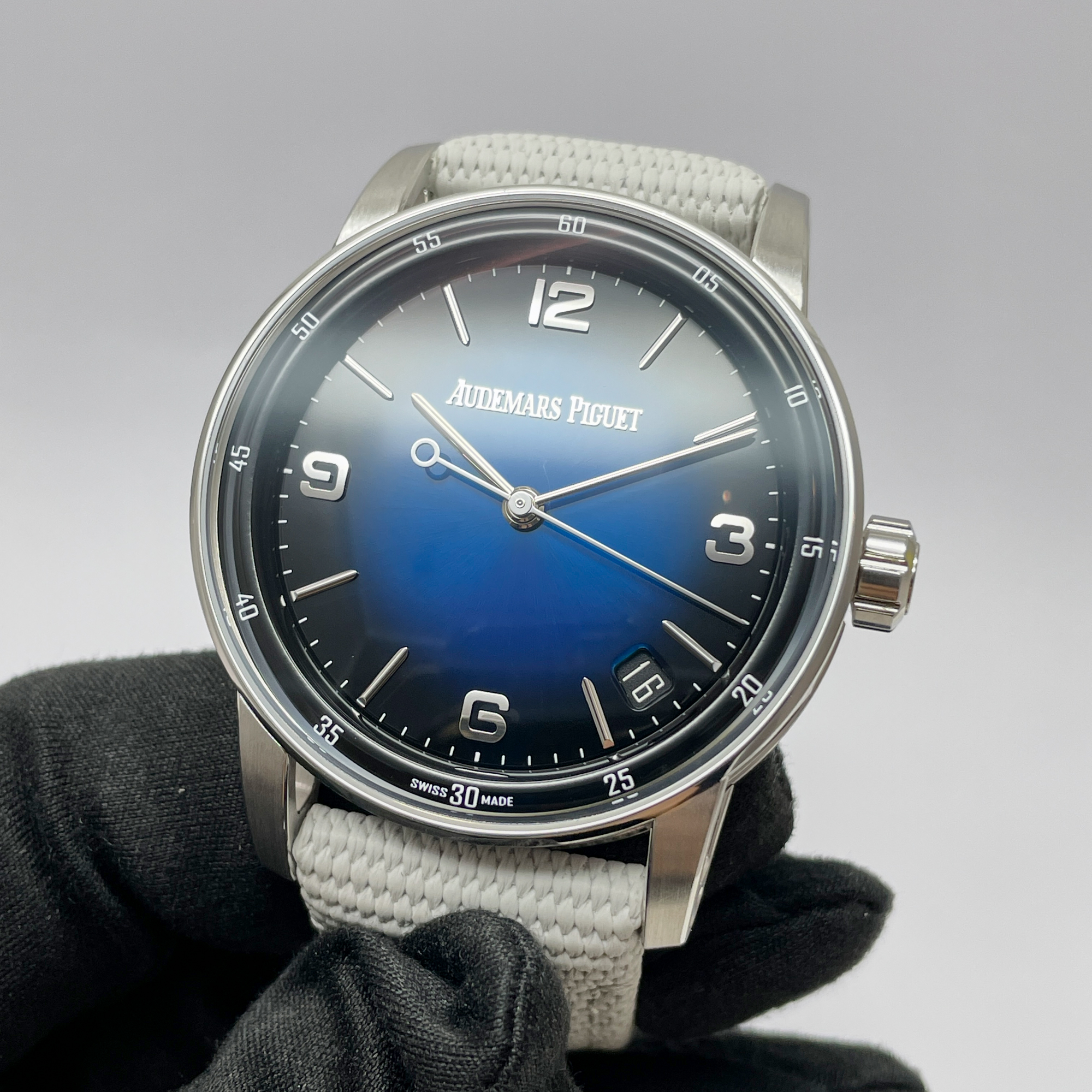 Code 11.59 White Gold Blue Dial 41mm Product Image 1