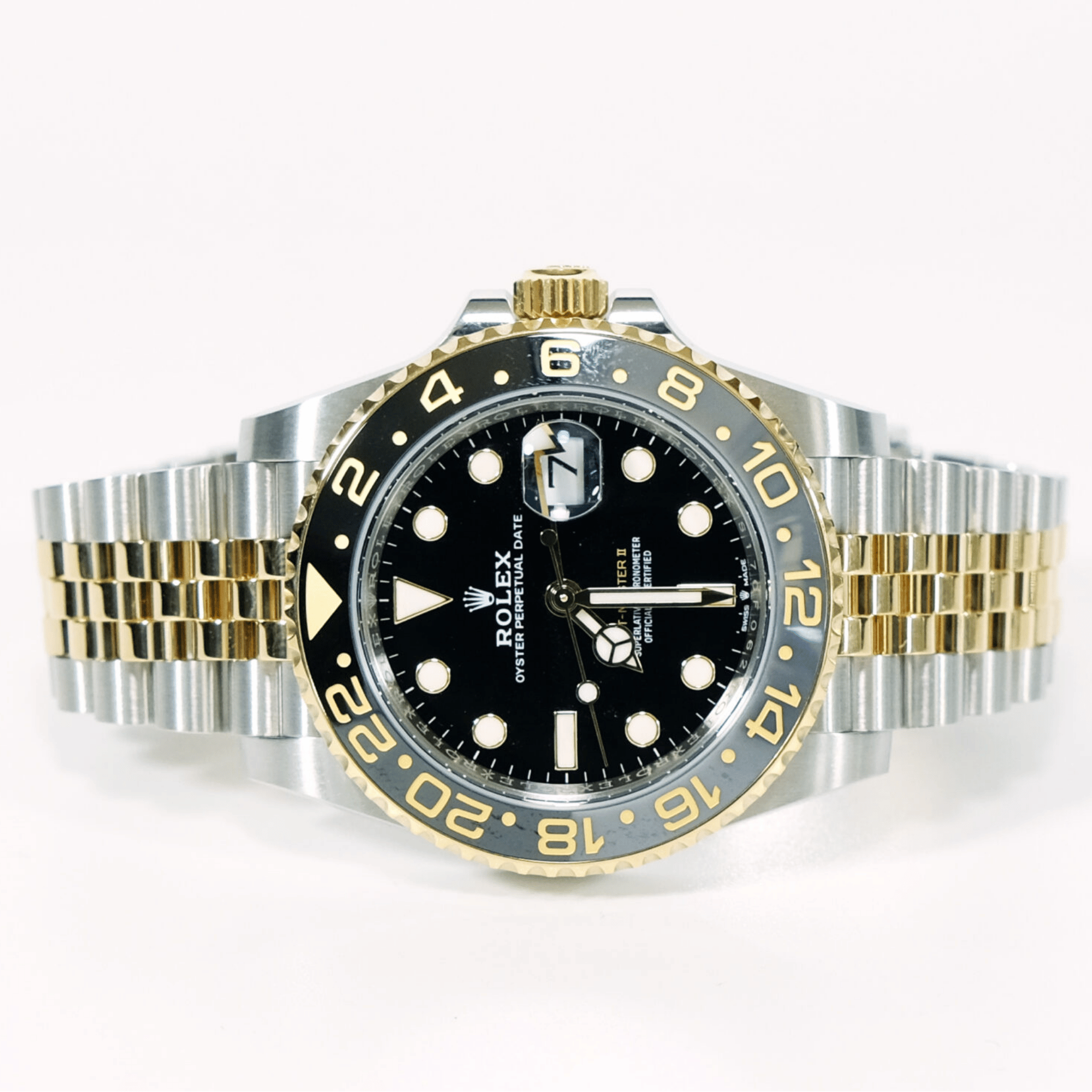 GMT-Master II Yellow Gold & Steel Jubilee Black Dial 40mm Product Image 1