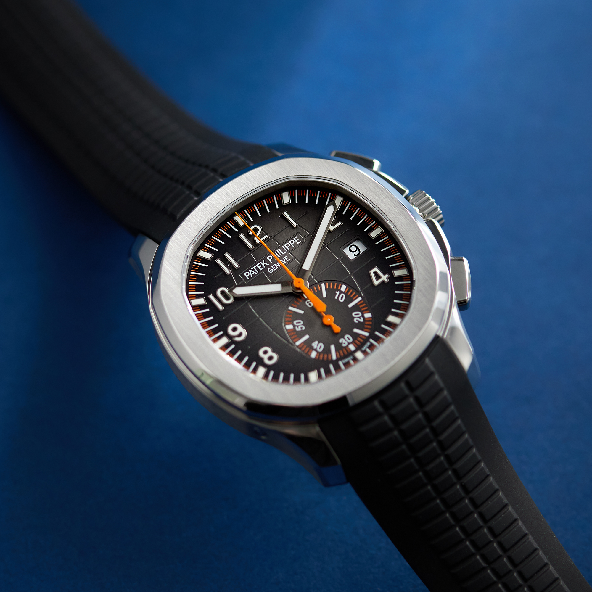 Aquanaut Chronograph Steel Black Dial 42mm Product Image