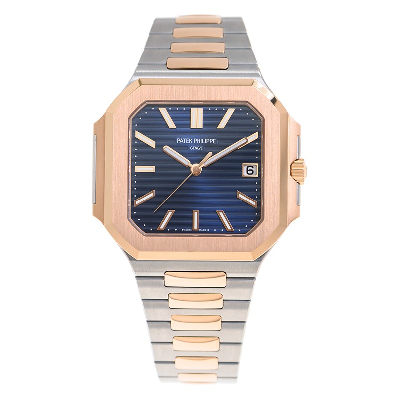 Cubitus Date Rose Gold & Steel Blue Dial 45mm Product Image 1